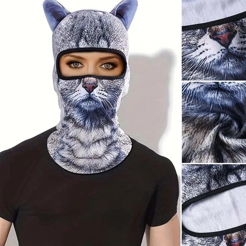 3D Animal Pattern Summer Sun Protection Outdoor Mask