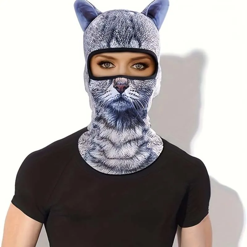 3D Animal Pattern Summer Sun Protection Outdoor Mask