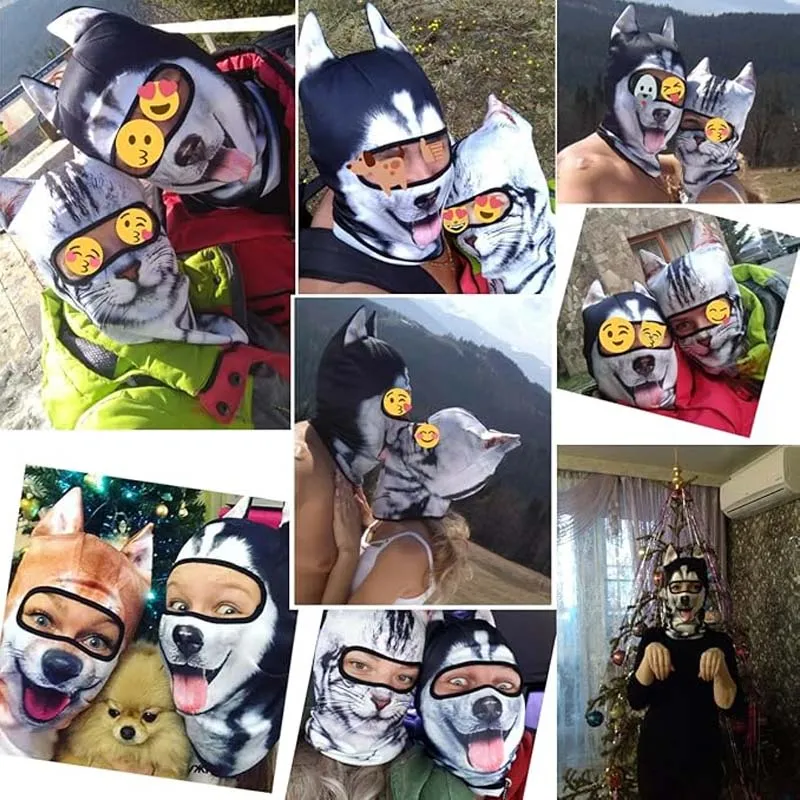 3D Animal Pattern Summer Sun Protection Outdoor Mask