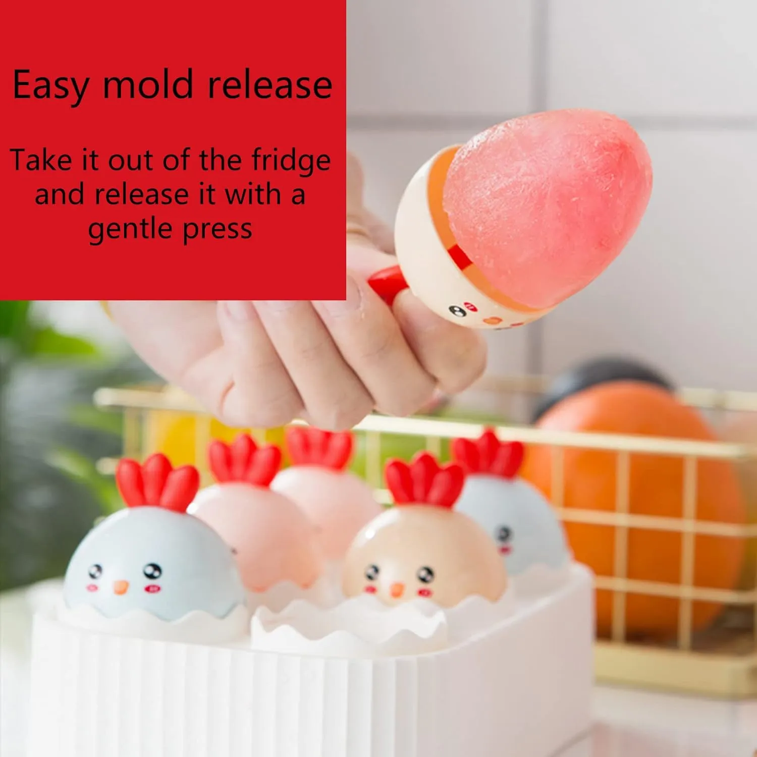 6pc Ice Candy Mold/Popsicle Maker.