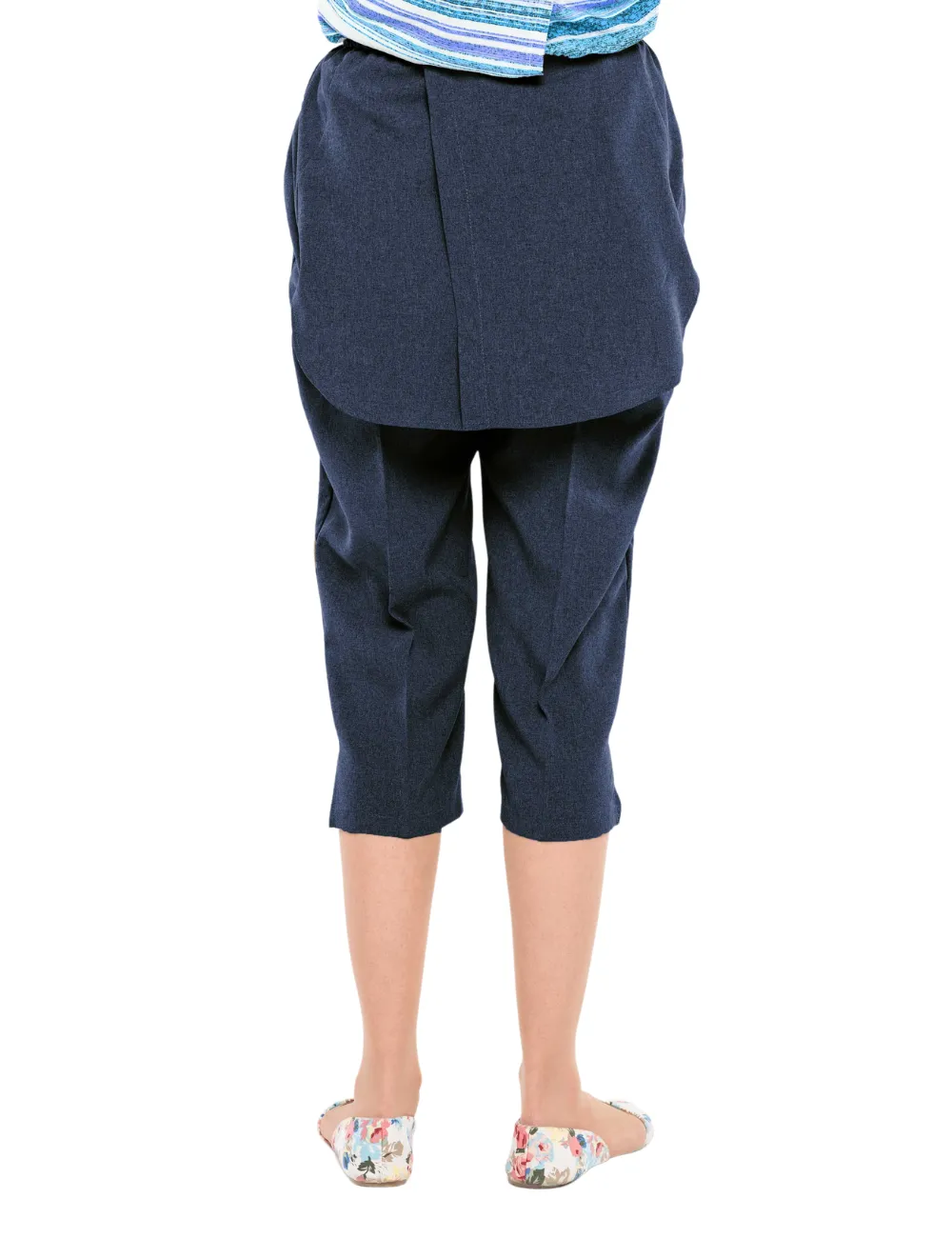 Adaptive Open Back Capris