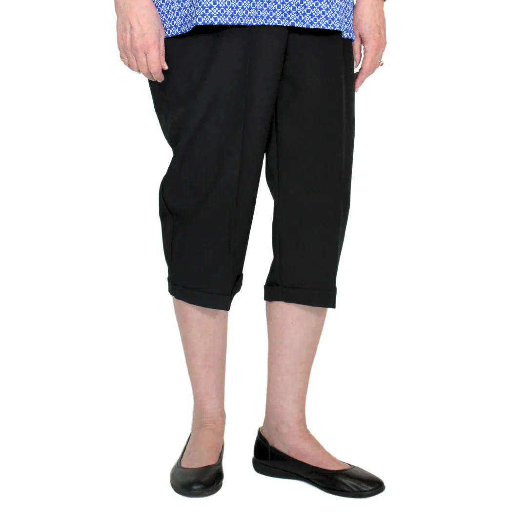 Adaptive Open Back Capris