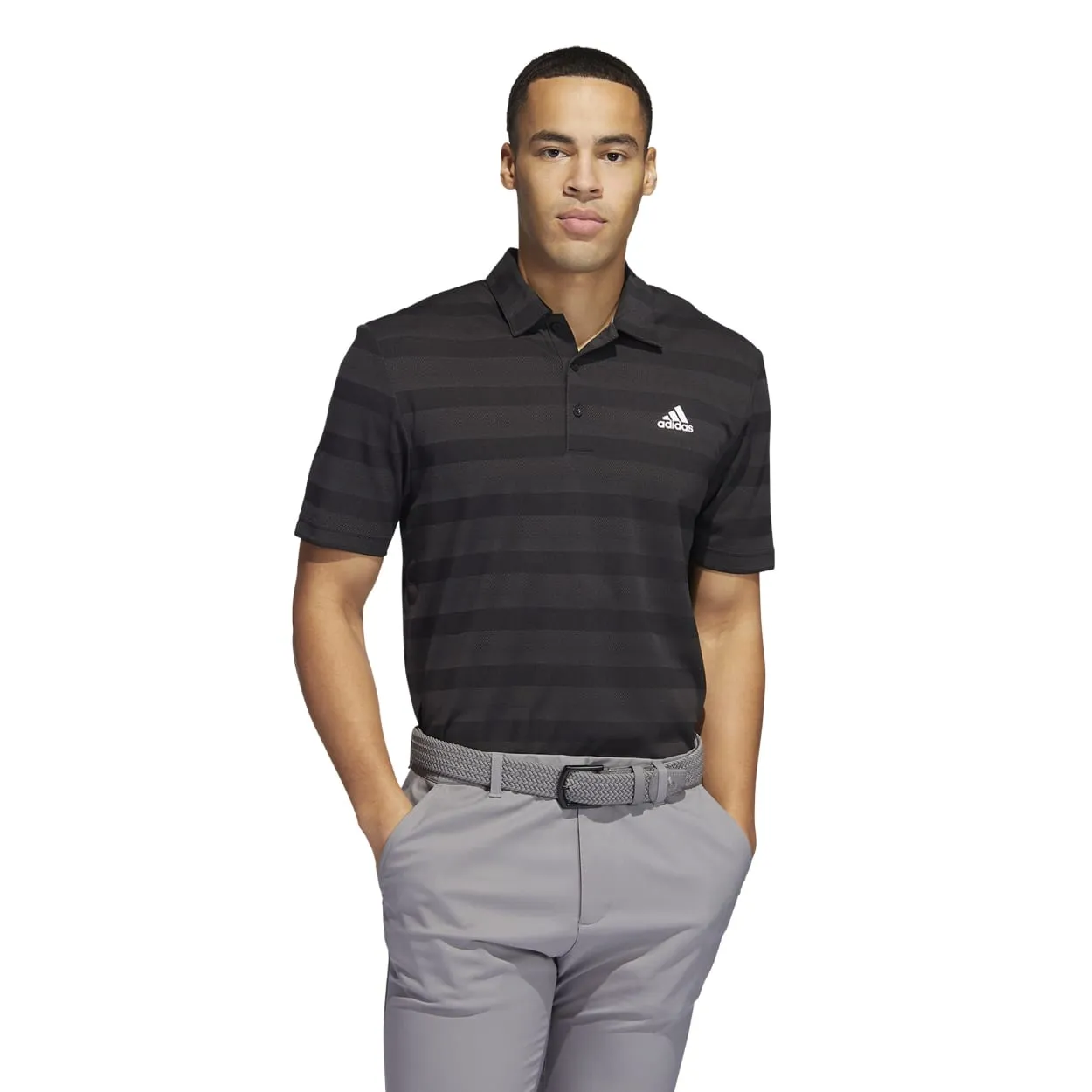 adidas 2-Colour Stripe Golf Polo Shirt HI5180