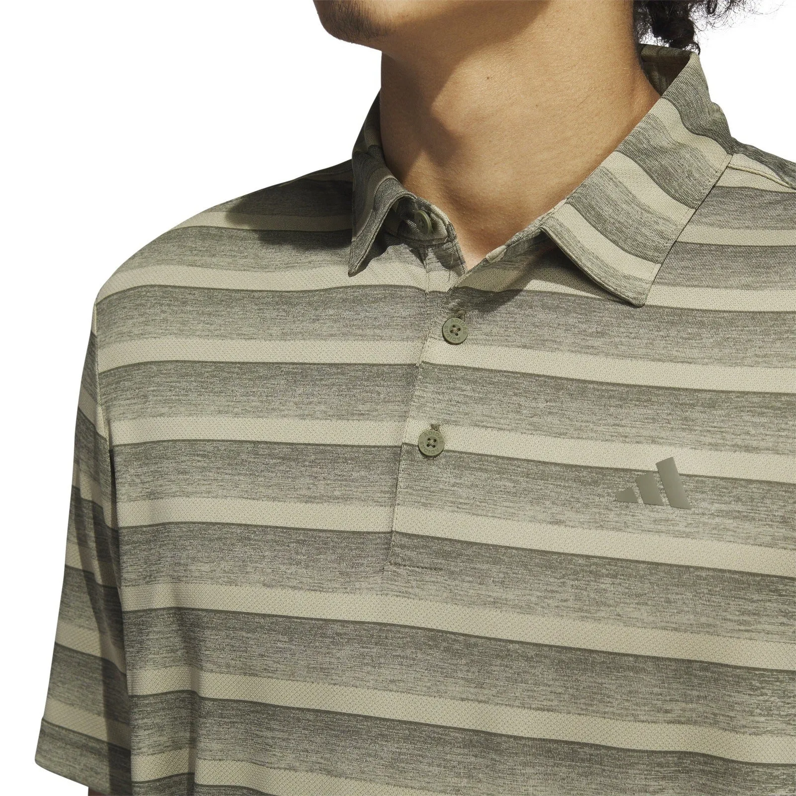 adidas 2-Colour Stripe Golf Polo Shirt HR8007