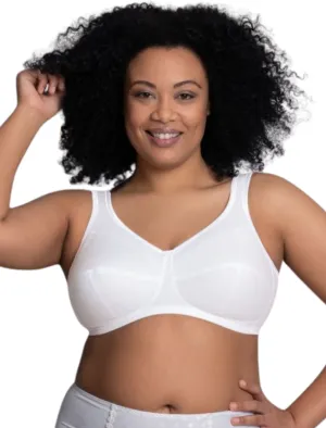 Anita Jana Comfort Cotton Soft Cup Bra, White | White Anita Jana Bra | White Anita Wireless Bras