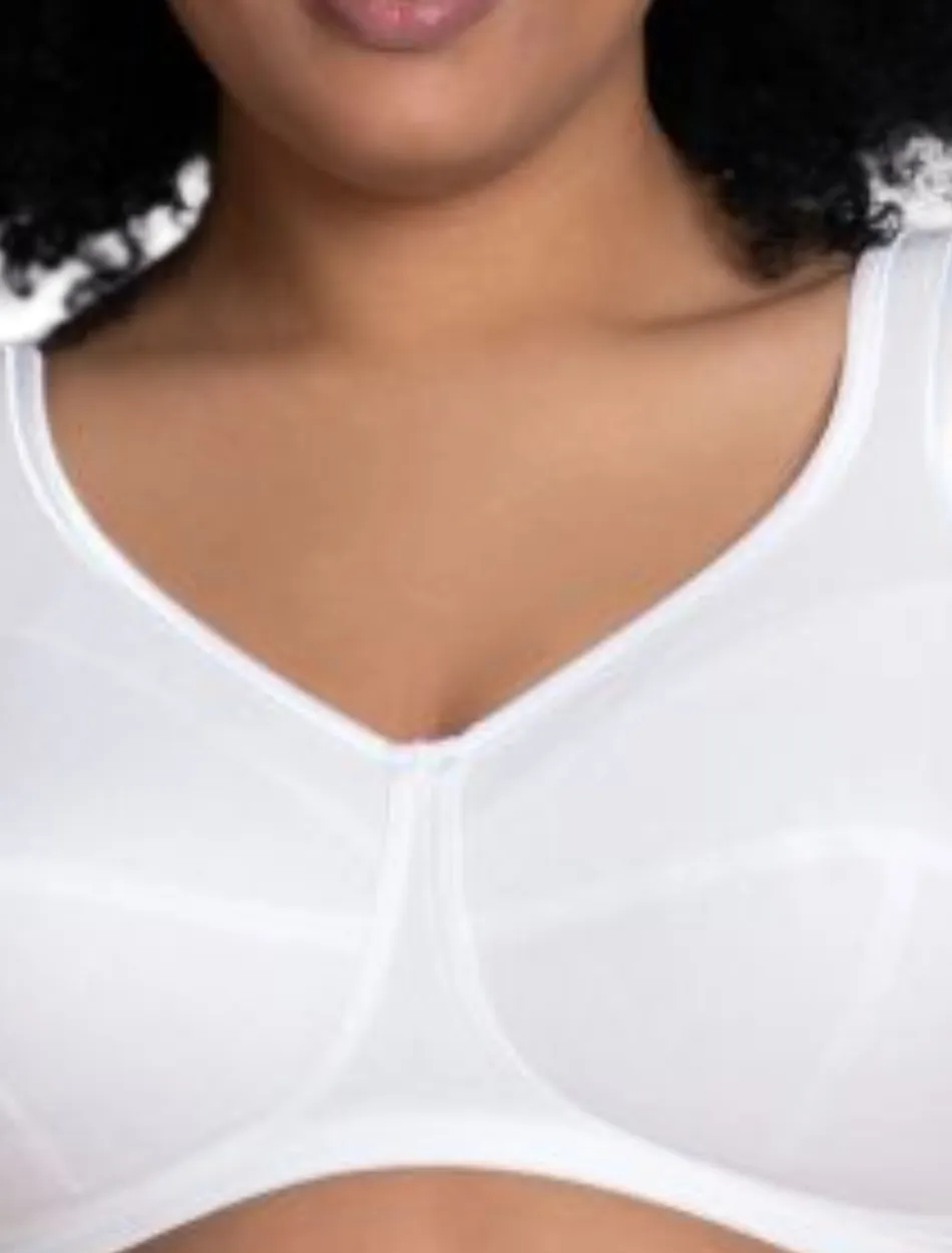 Anita Jana Comfort Cotton Soft Cup Bra, White | White Anita Jana Bra | White Anita Wireless Bras