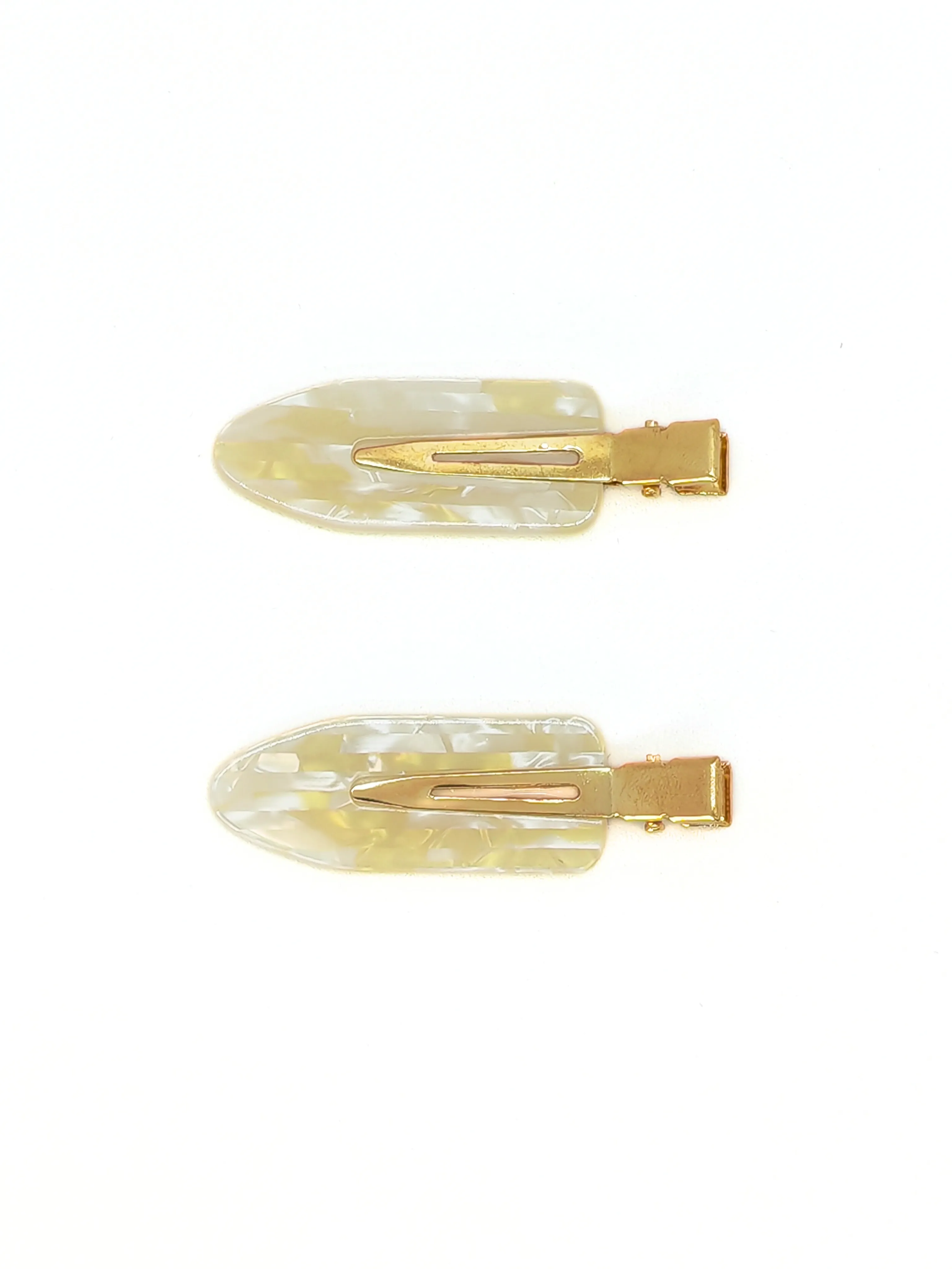 Chic Acetate Leaf Hair Clip Set – 2-Pack