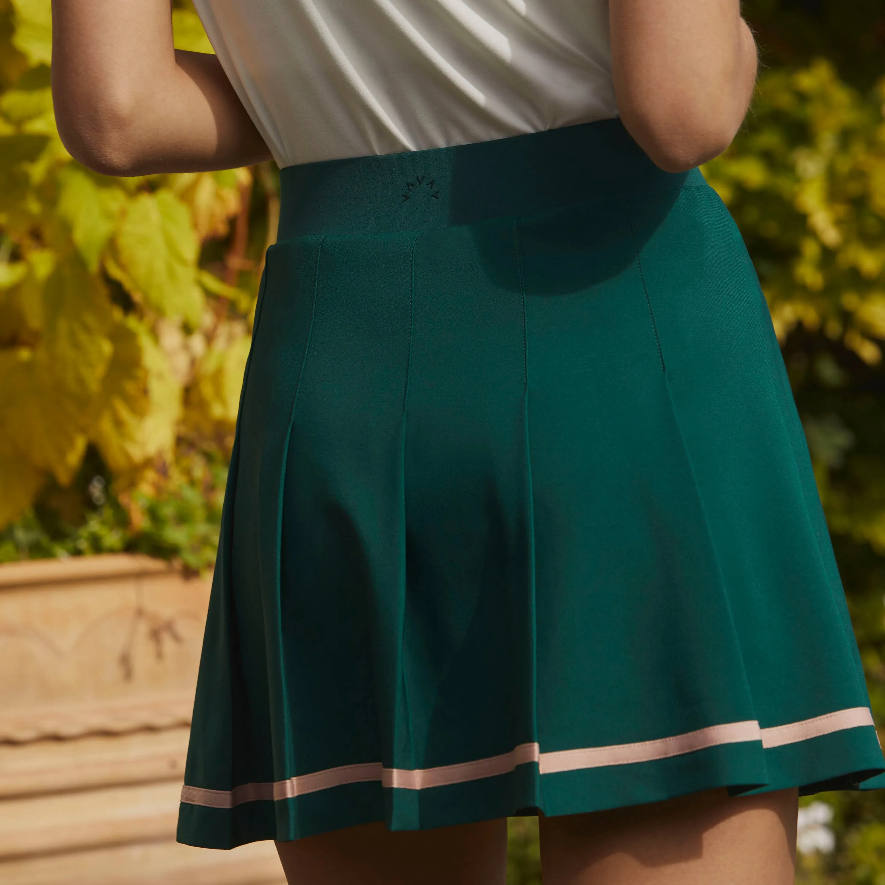 Clarendon High Rise Skort- Forest Green