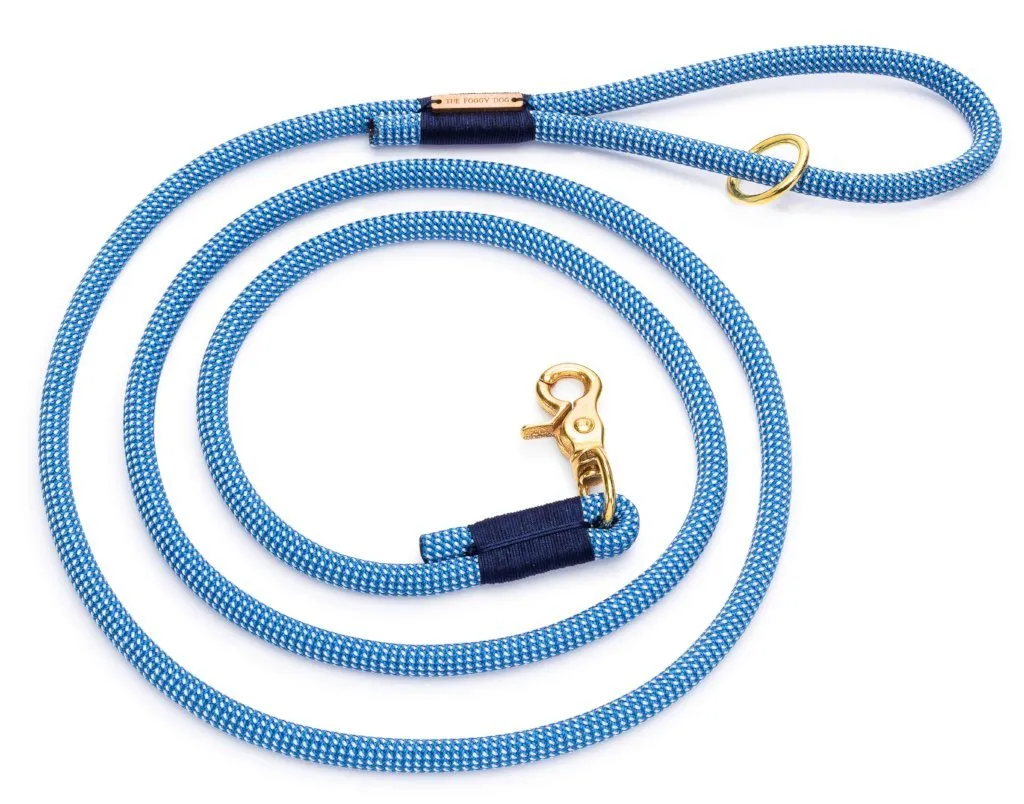 Climbing Rope Leash in Lagoon (Made in the USA)