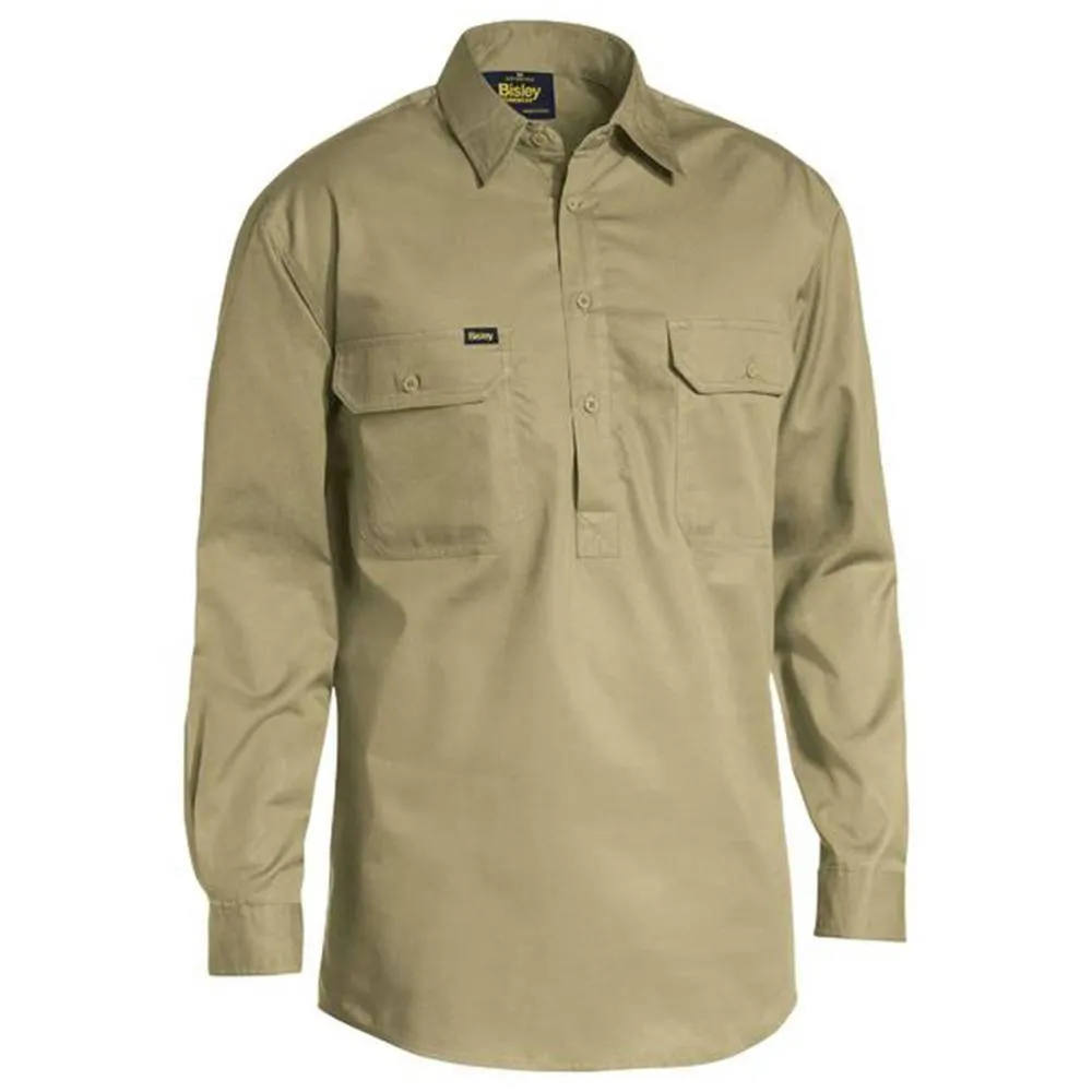 Closed Front Cool Drill Shirt