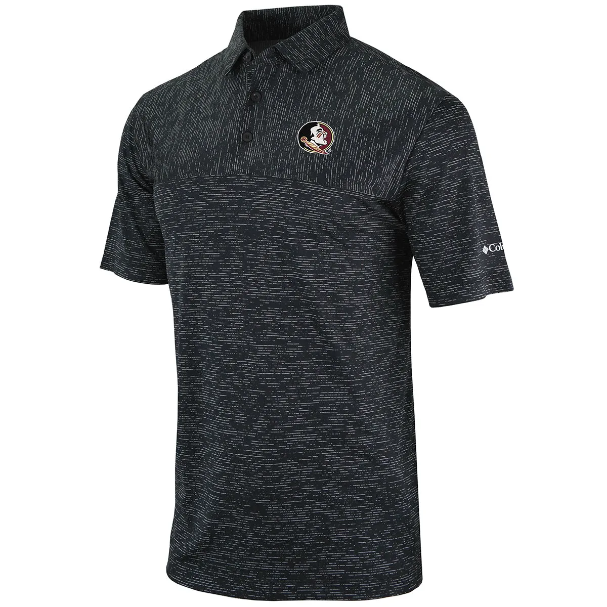 Columbia Men's Seminole Logo Heading Out Performance Polo - Black