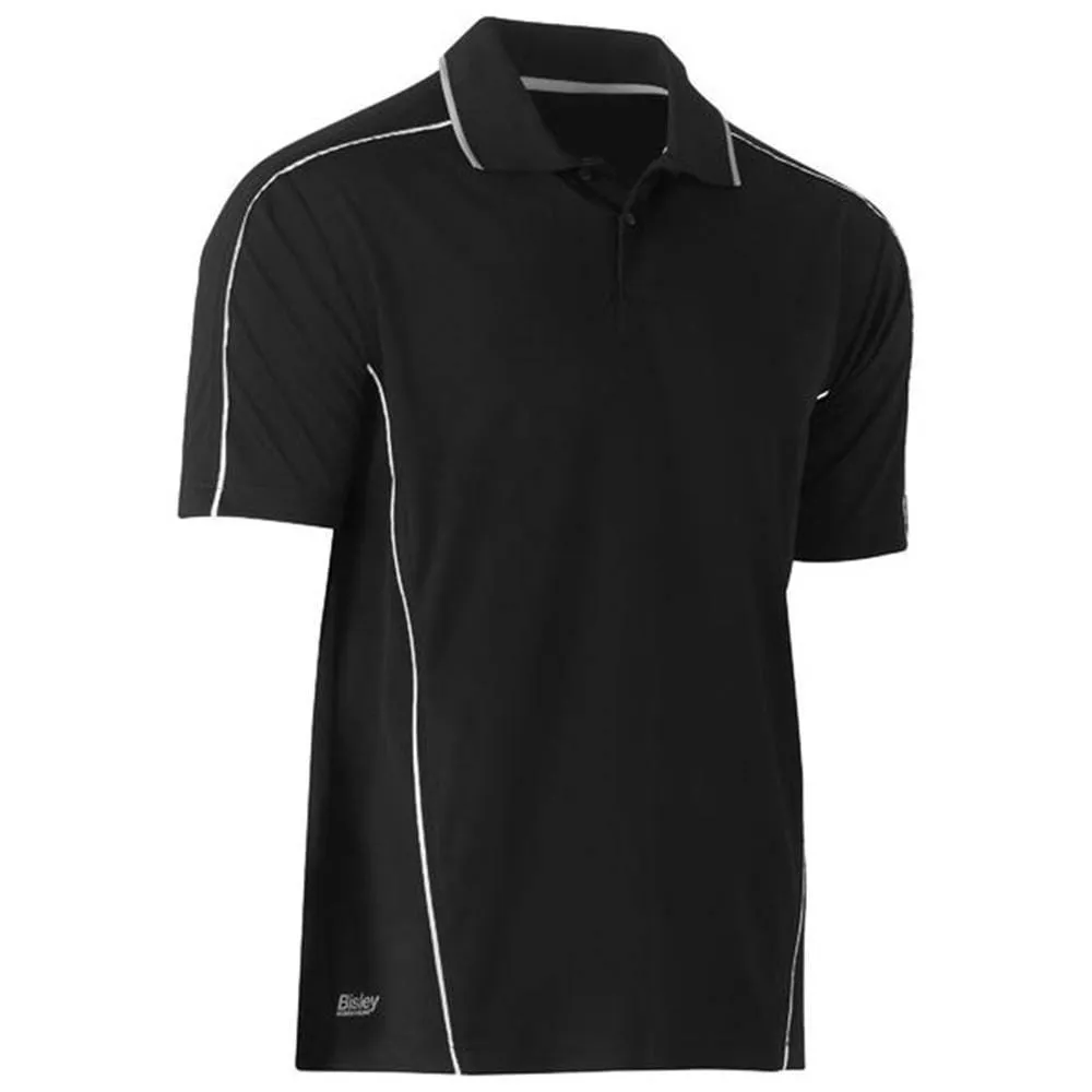 Cool Mesh Polo With Reflective Piping