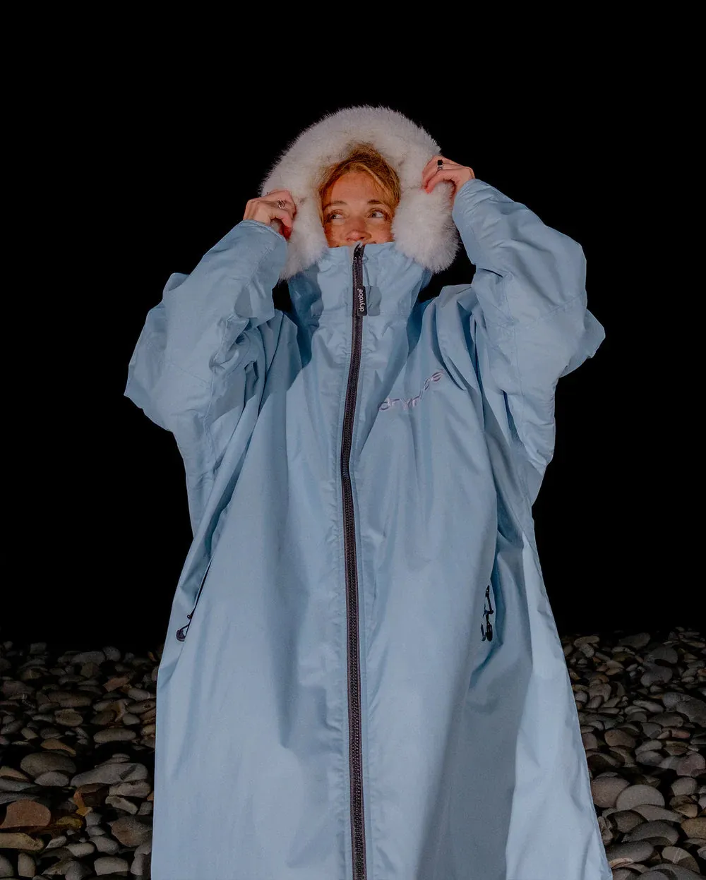 Dryrobe Advance Alpine Long Sleeve - Ice Blue/Grey