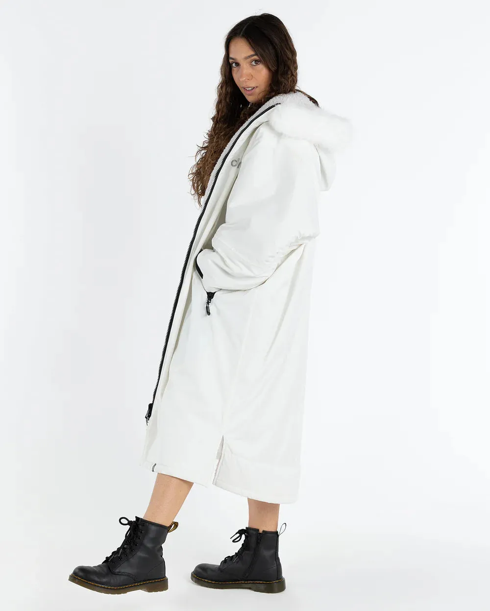 Dryrobe Advance Artic Long Sleeve - White/Grey