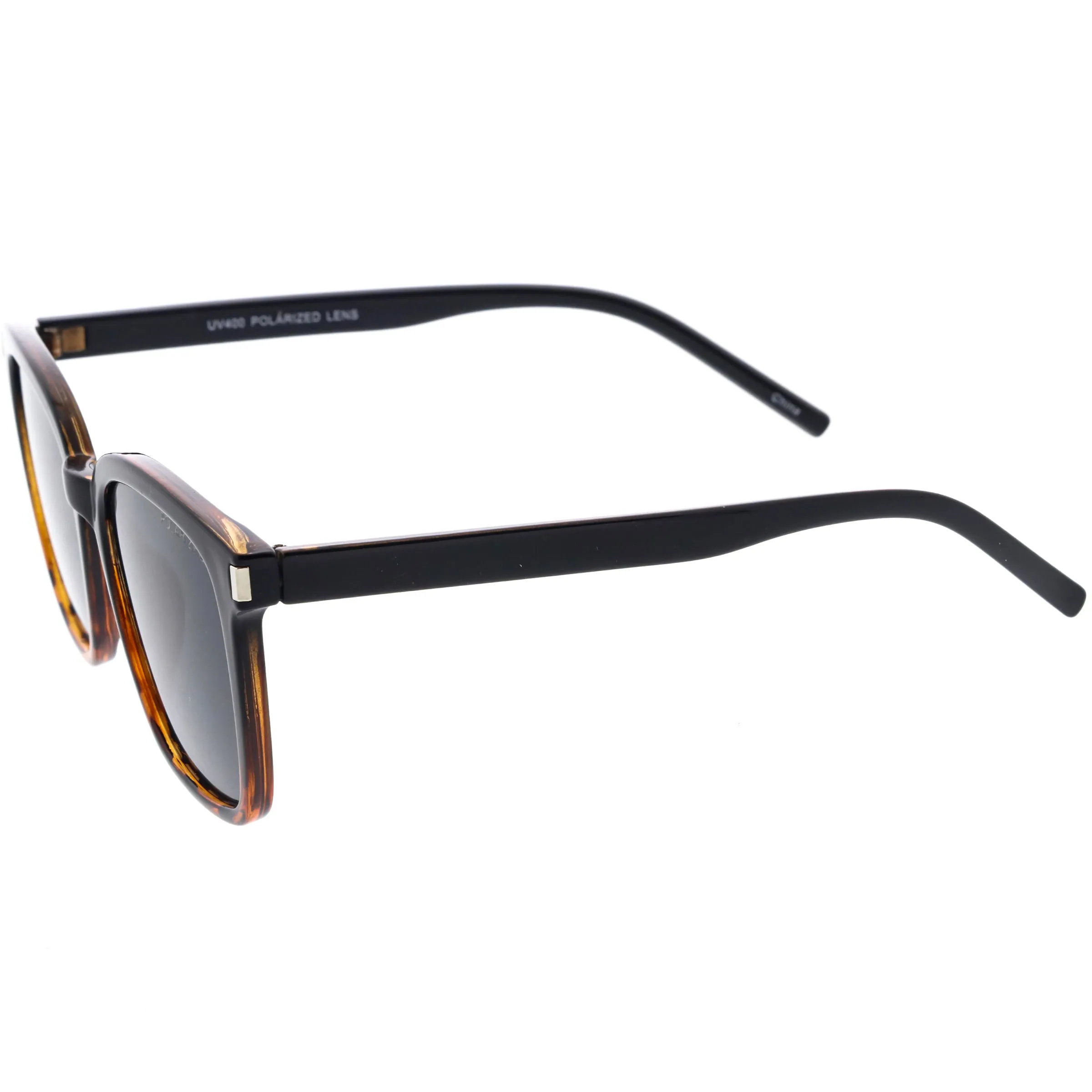 Elegant Chic Polarized Lightweight Horn Rimmed Square Sunglasses D212