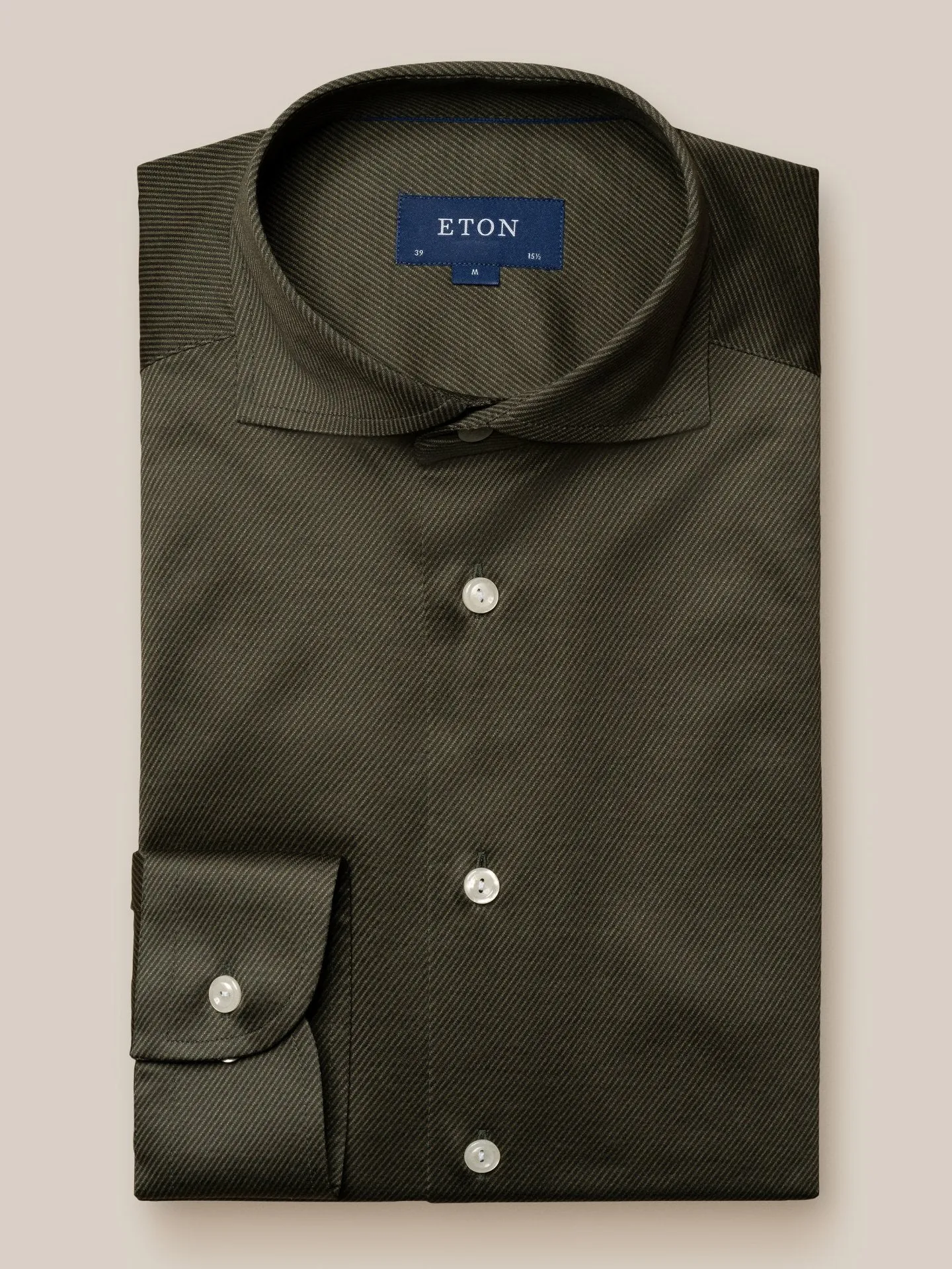 Eton King Knit Shirt - Dark Green