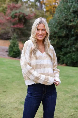 FINAL SALE - Perfect Mix Cream Striped Sweater