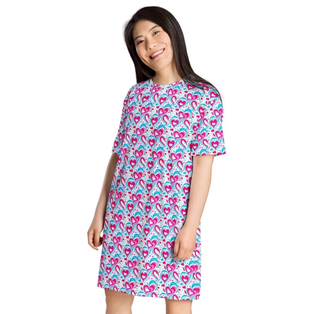 Heart Delight T-Shirt Dress