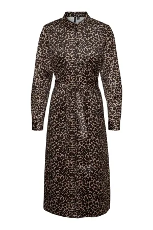 Ida Calf Shirt Dress - Leo Silver Mink