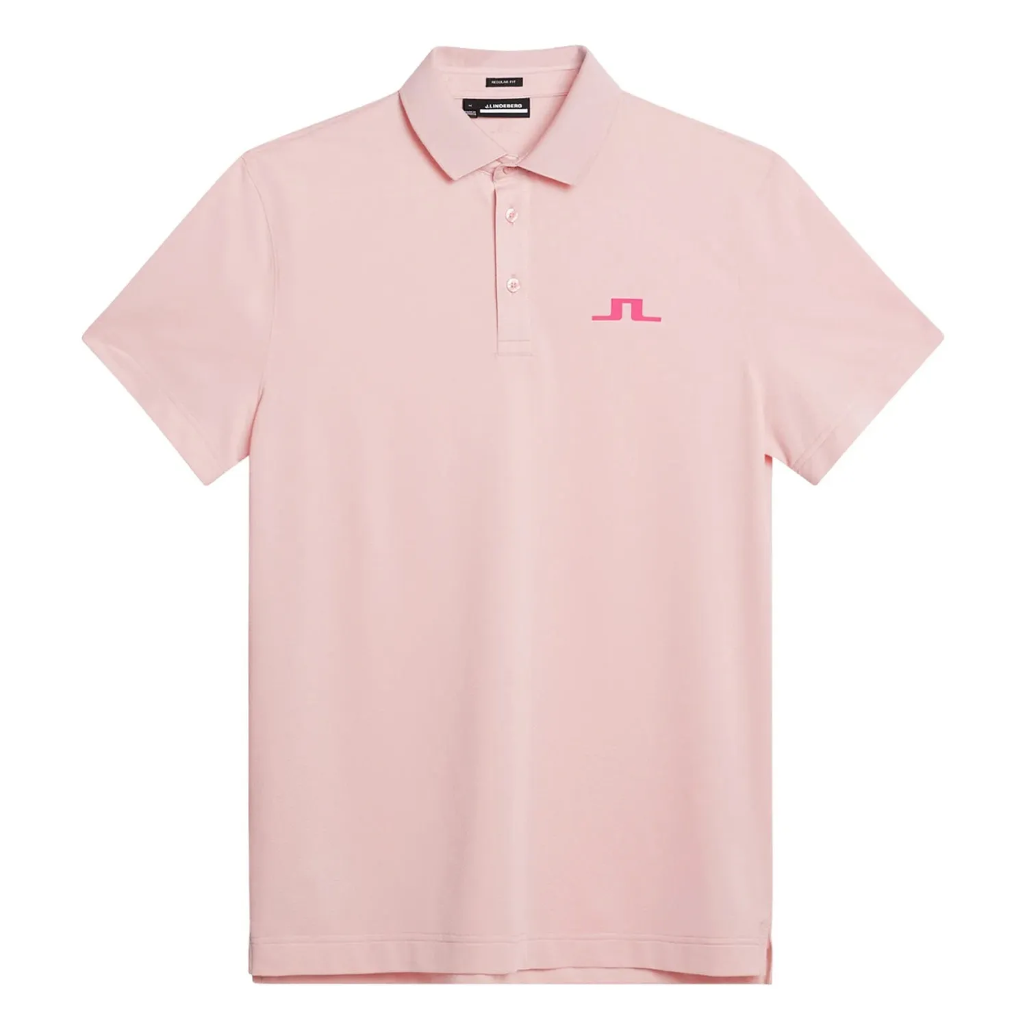 J.Lindeberg Bridge Golf Polo Shirt - Powder Pink