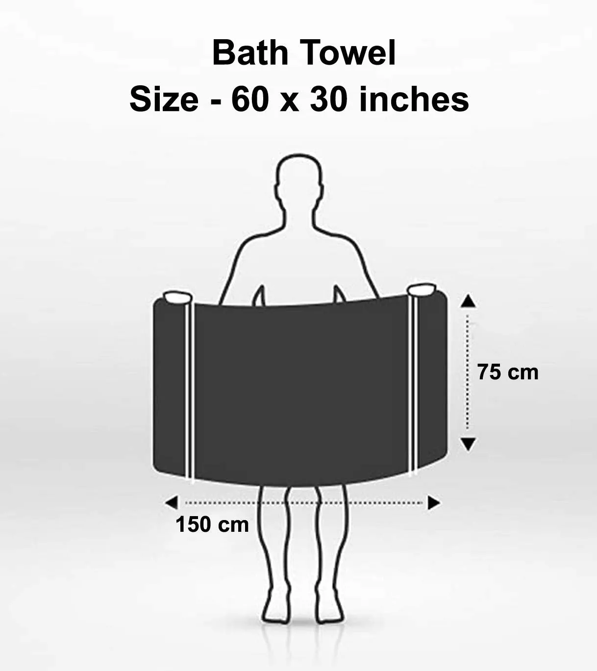 Kuber Industries Cotton Bath Towel|Super Absorbent Towel|Bath Towel for Men and Woman|Lightweight & Odour Free|Brown