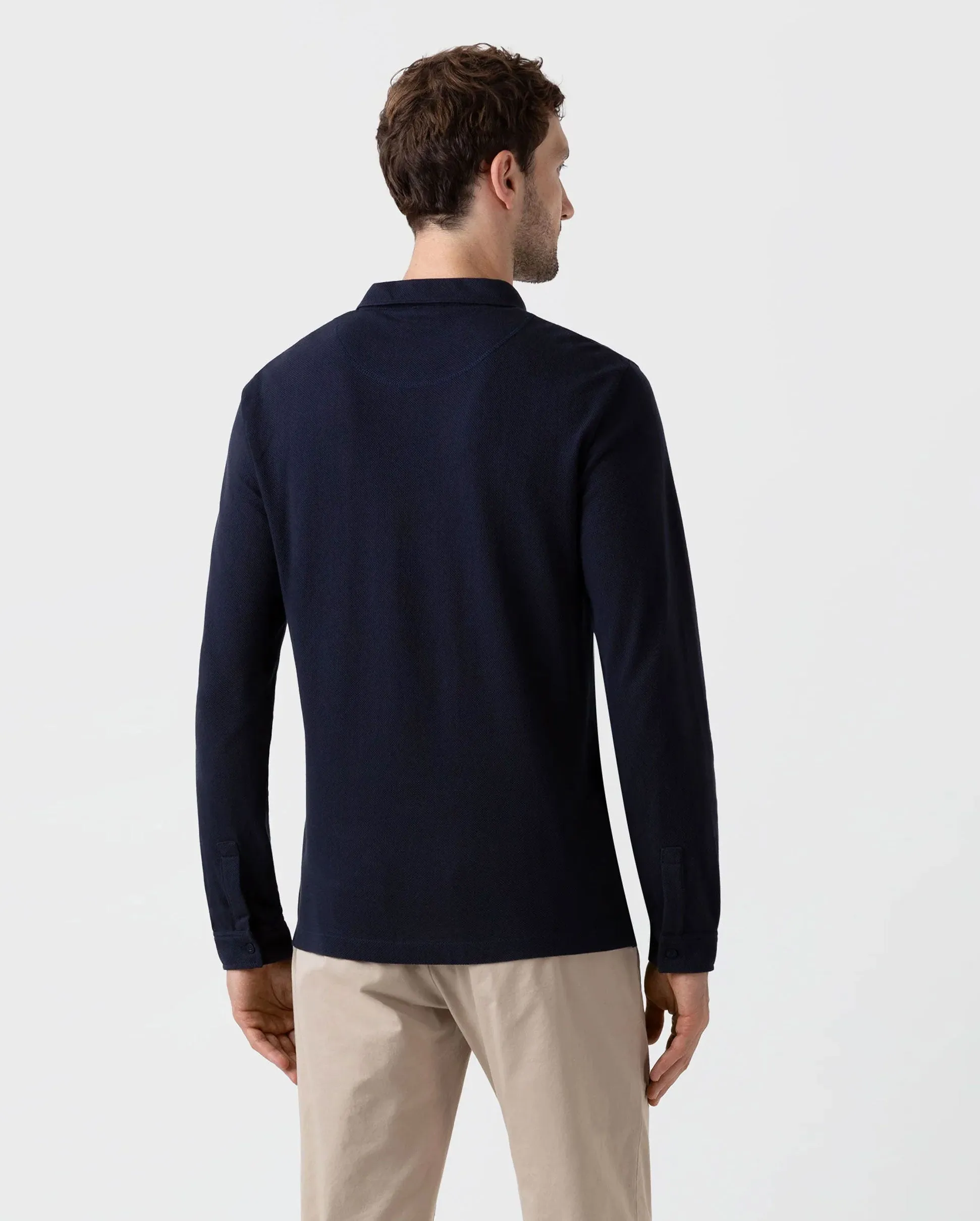 L/S POLO SHIRT / NAVY