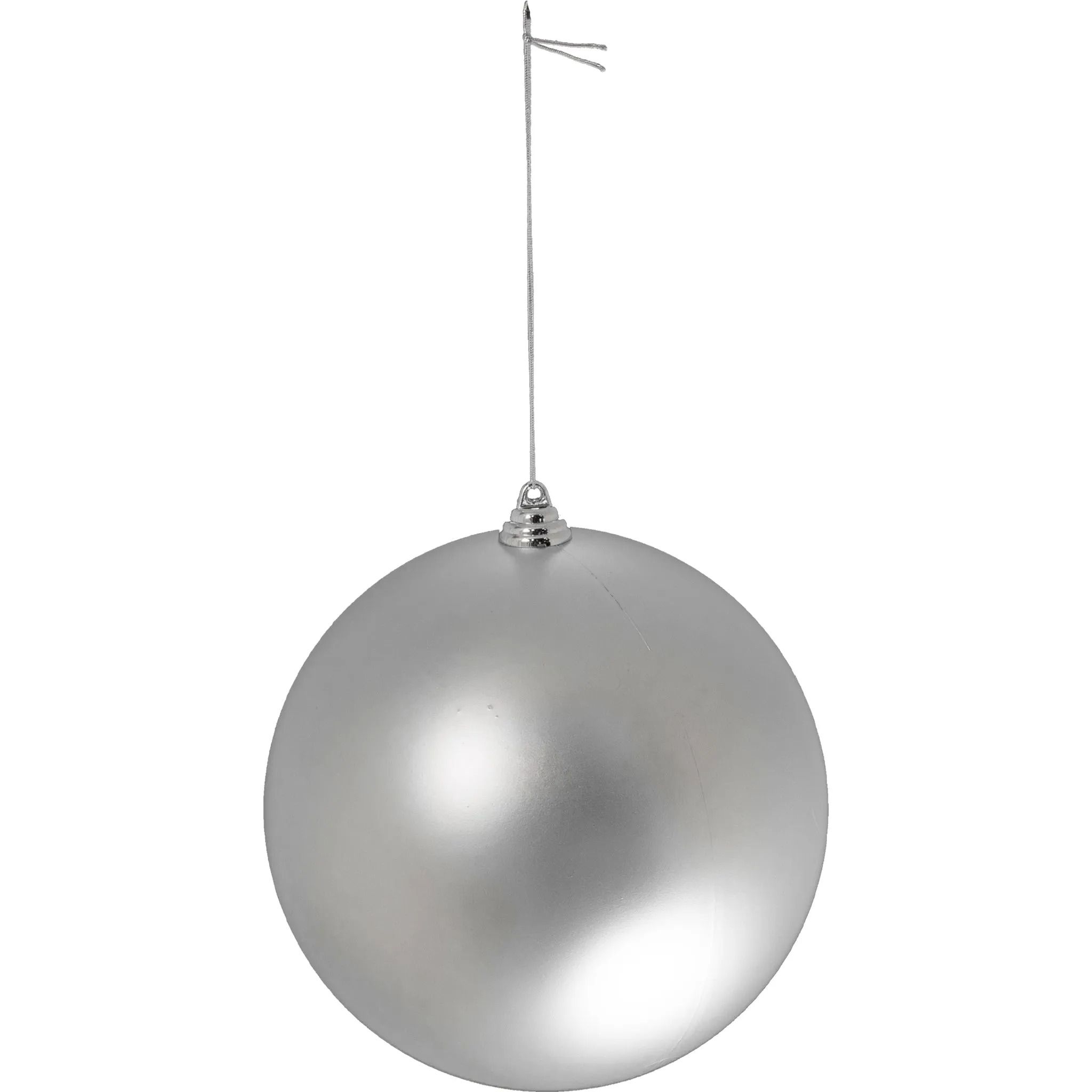 Matte Silver Ball Ornaments