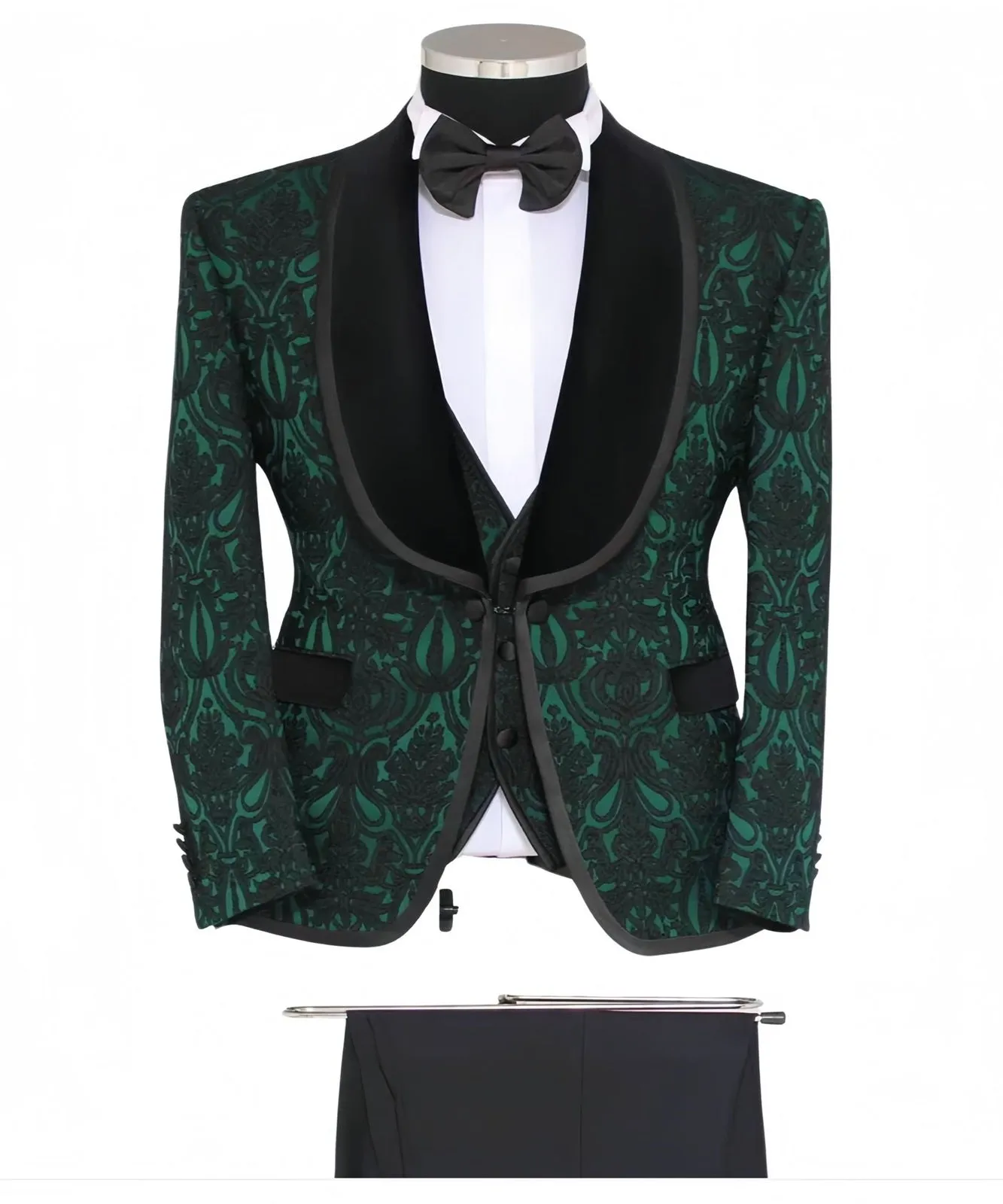 Mens Forest Green Tuxedo Jacket