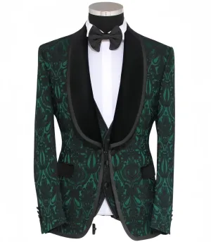 Mens Forest Green Tuxedo Jacket