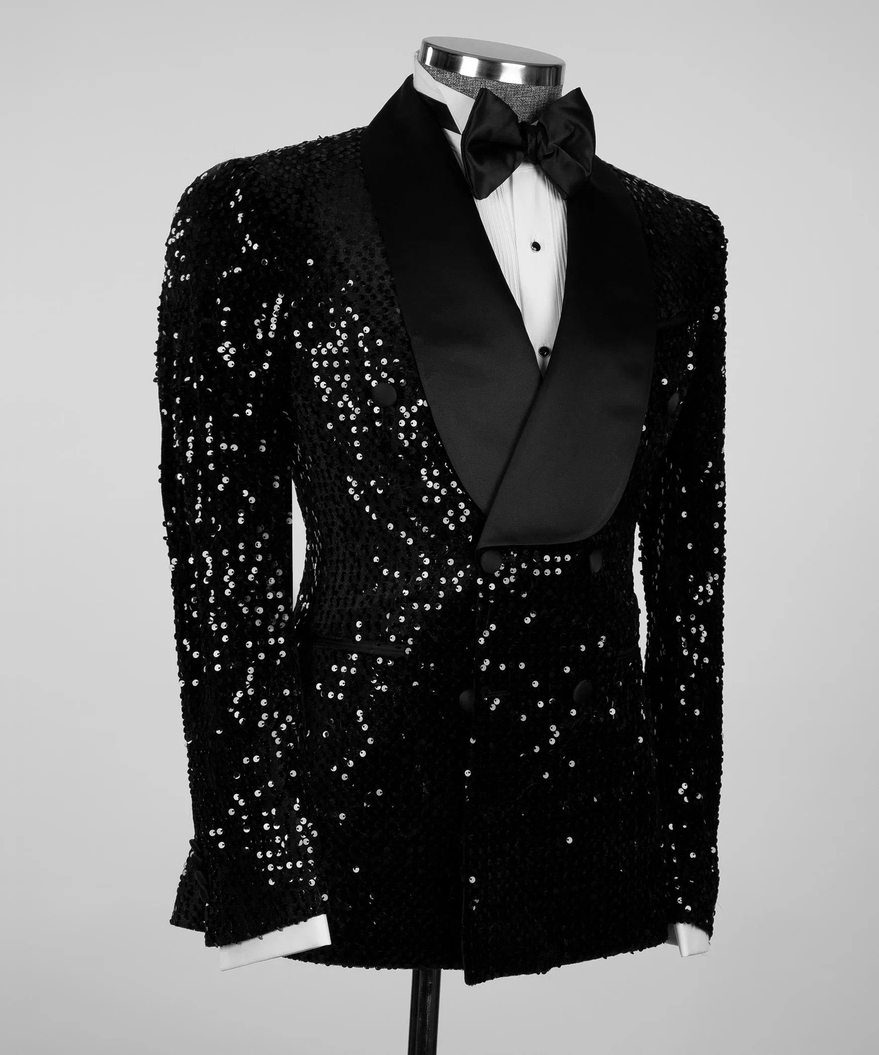 Men's Shining Black Tuxedo