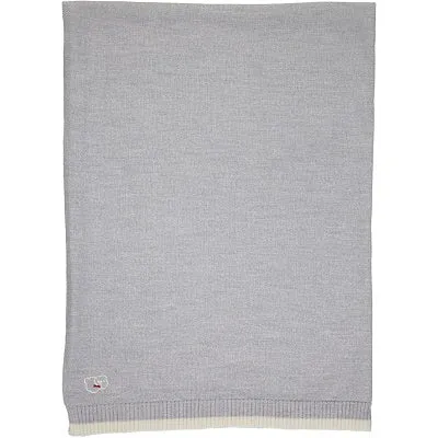 Merino Knitted Lightweight Baby Blanket - Mist