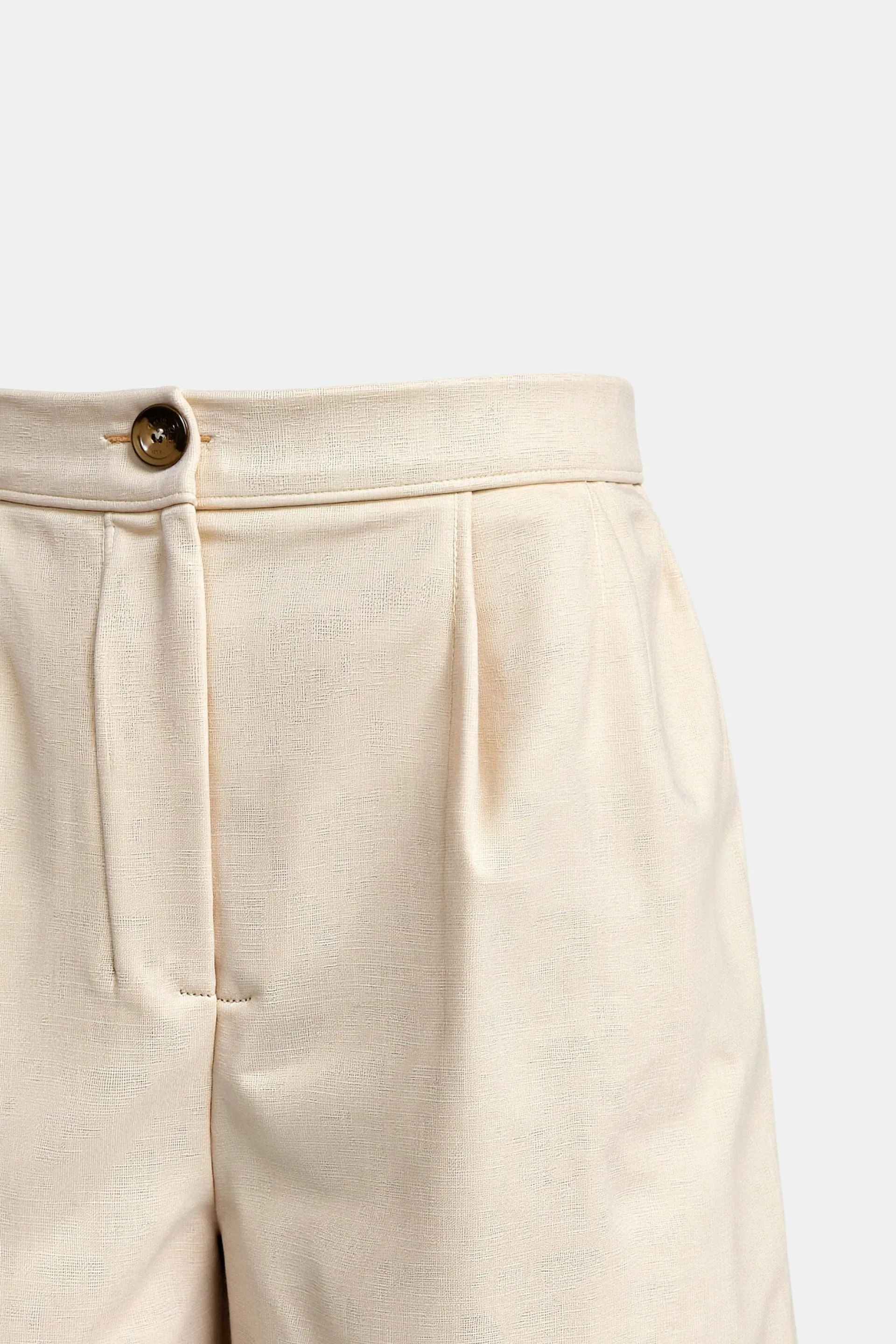 Old Money Elegant Button Front Pocket Design Shorts