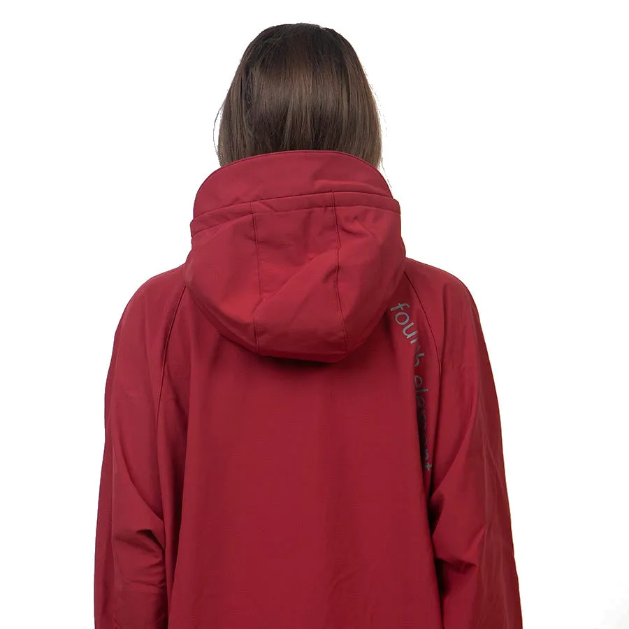 Open Box - Fourth Element Storm All Weather Poncho - Burgundy - Size: X-Large