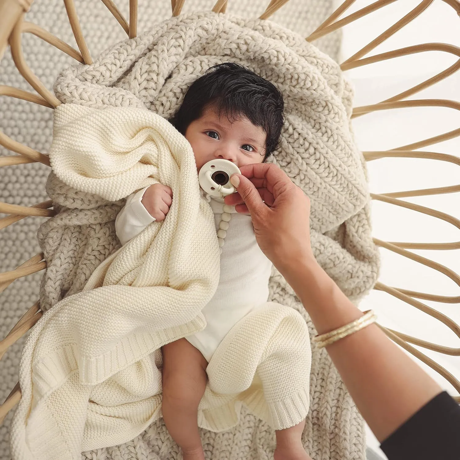 Organic Cotton Luxury Knit Baby Blanket