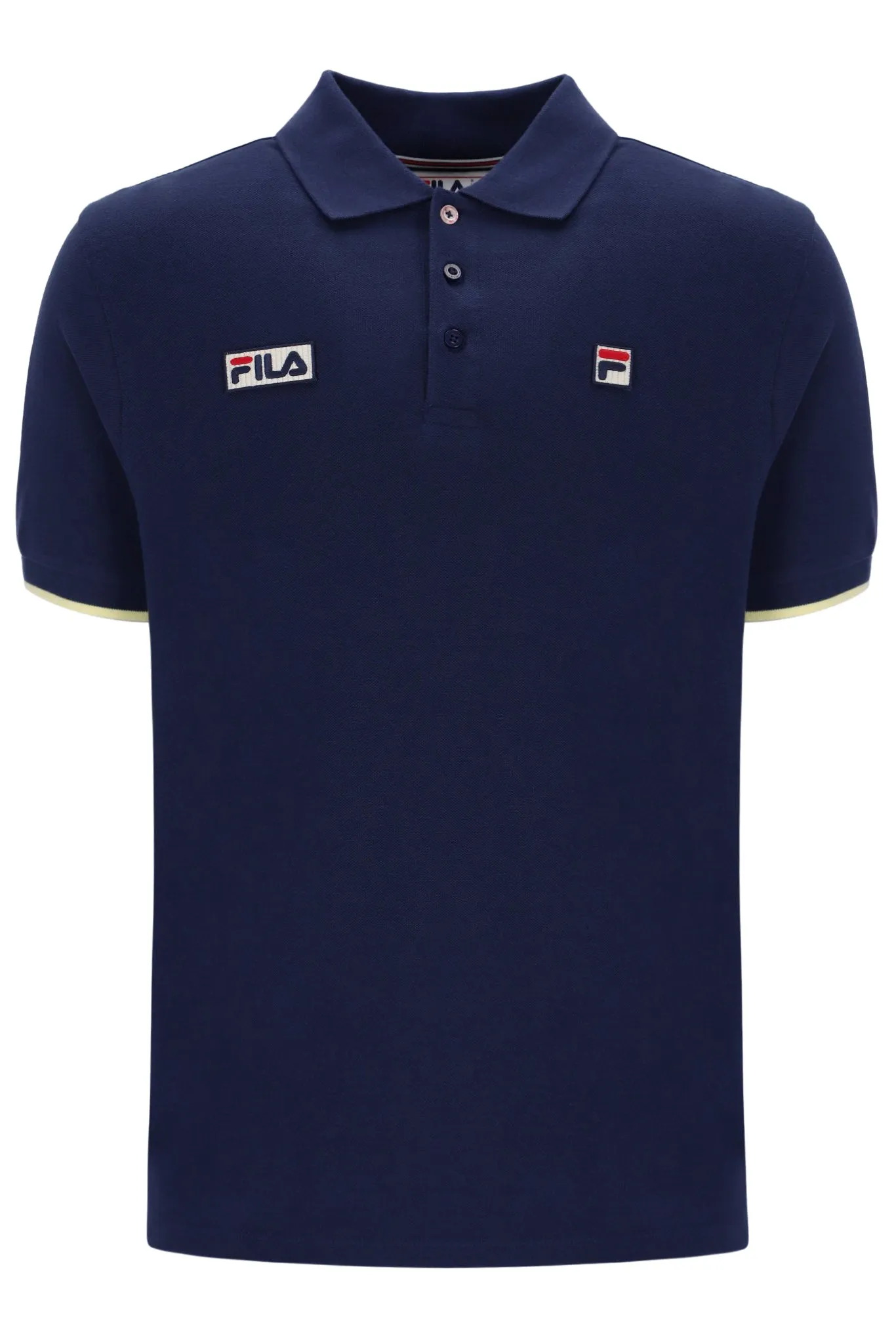 Pablo Three Button Tipped Rib Basic Polo