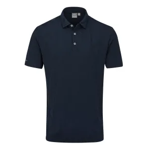 Ping Lenny Jacquard Golf Polo Shirt - Navy