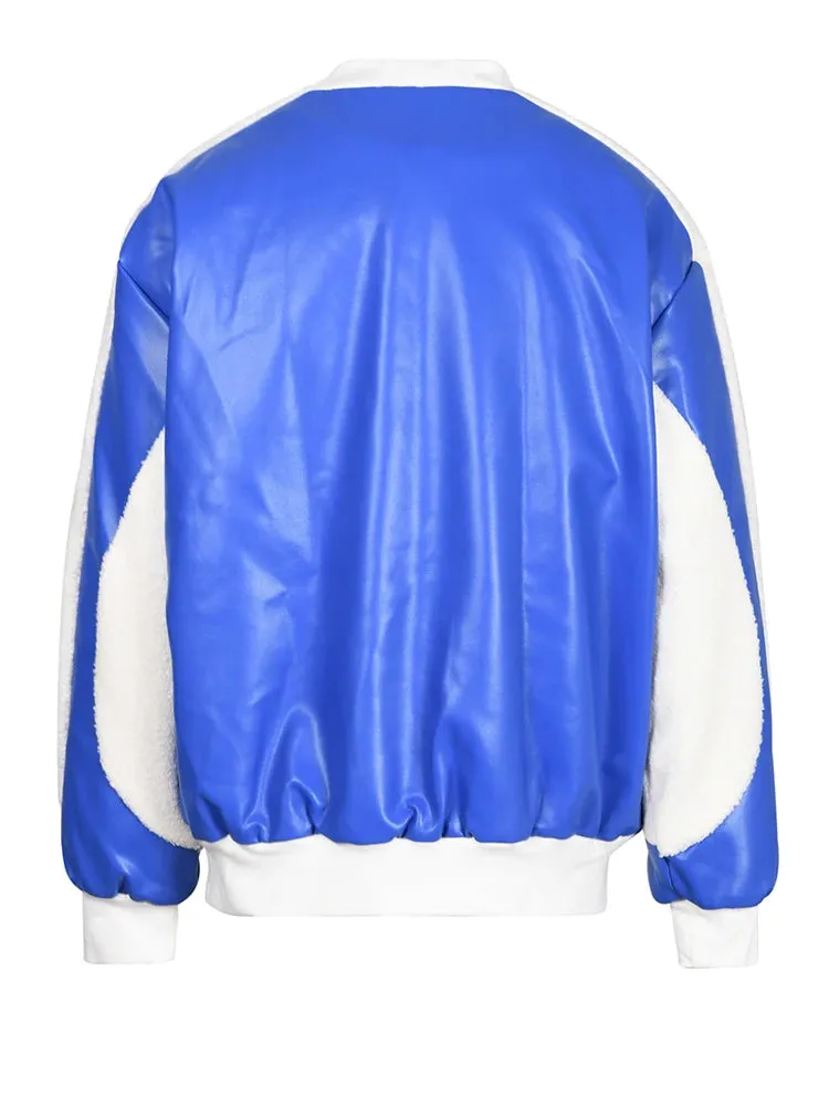 Pre Order:  Contrast Color Padded Zip-Up Jacket