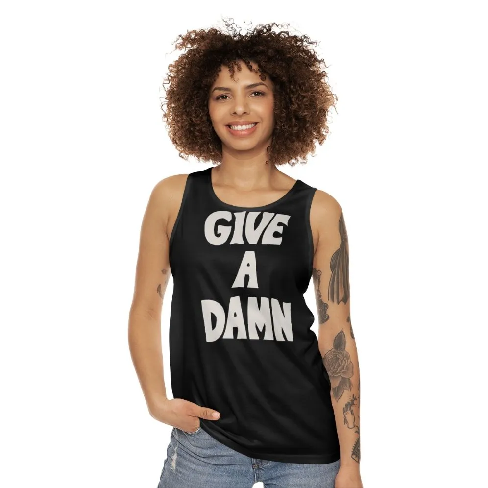 "Alex Turner 'Give A Damn' Unisex Tank Top"