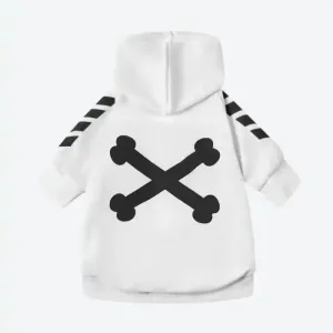 "WOOF" Dog Hoodie - White