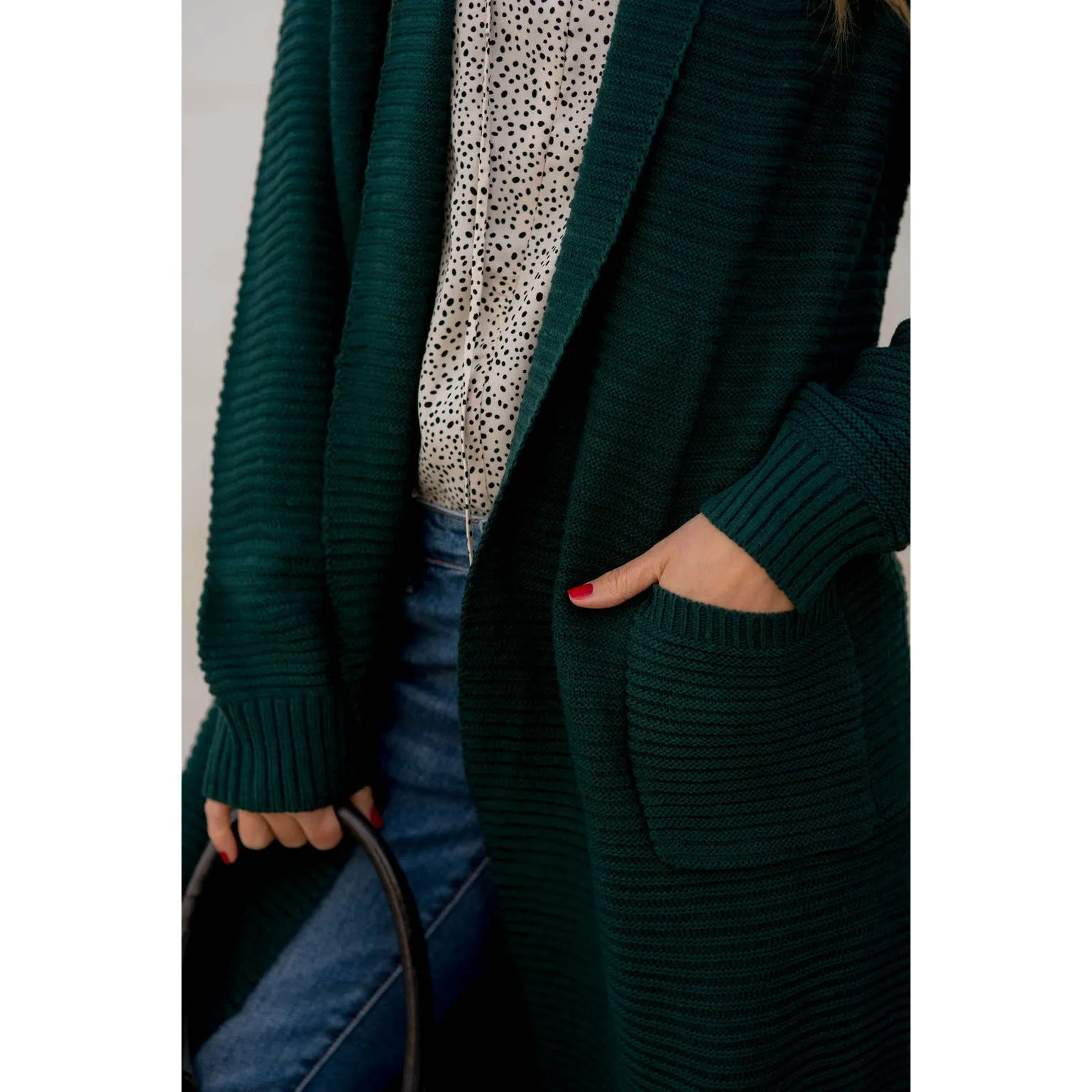 Ribbed Texture Cardigan