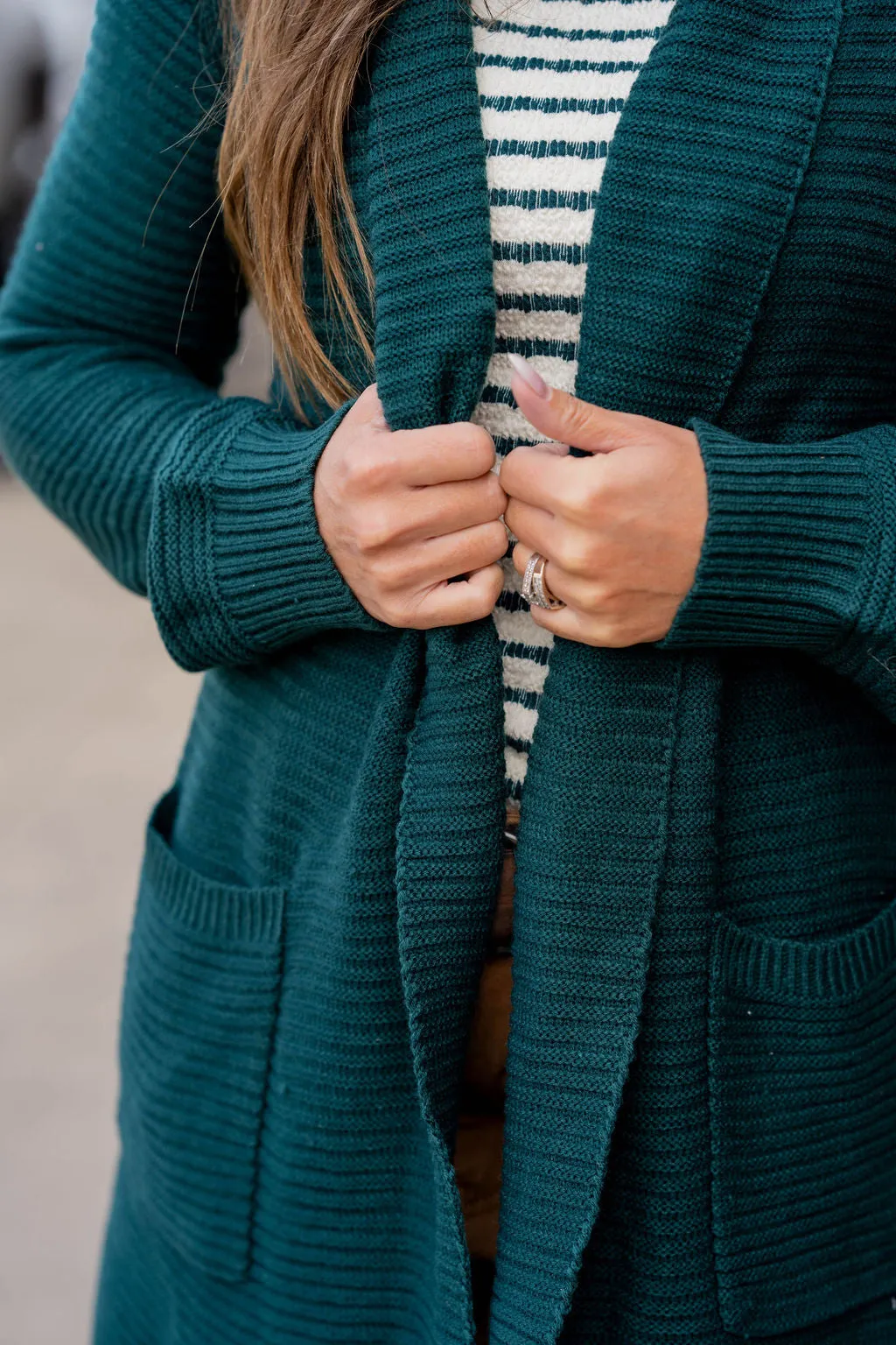 Ribbed Texture Cardigan