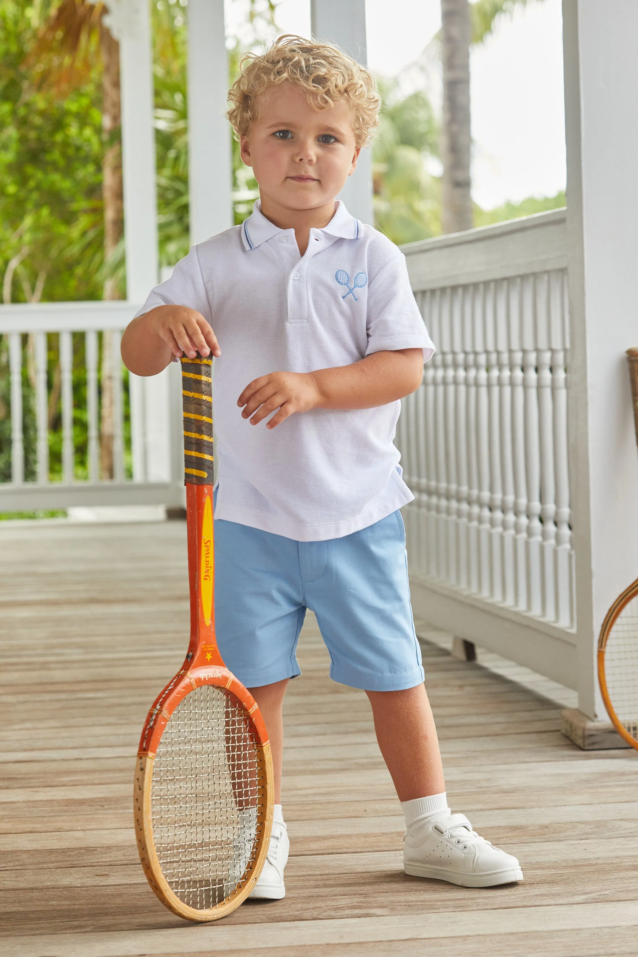 Short Sleeve Tipped Polo - Tennis