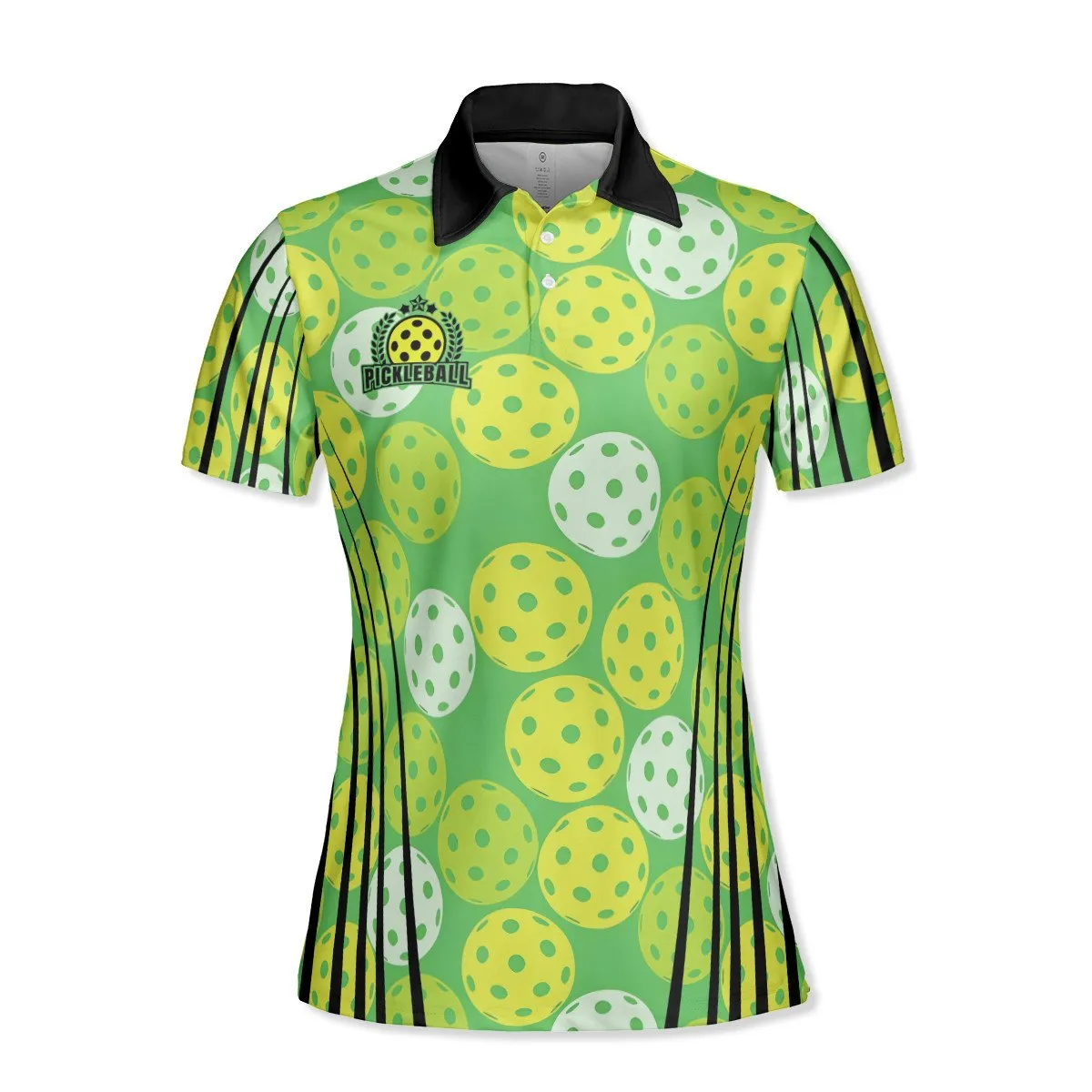 Sporty Green Pickleball Polo Shirt For Women, Gift for Pickleball Lovers