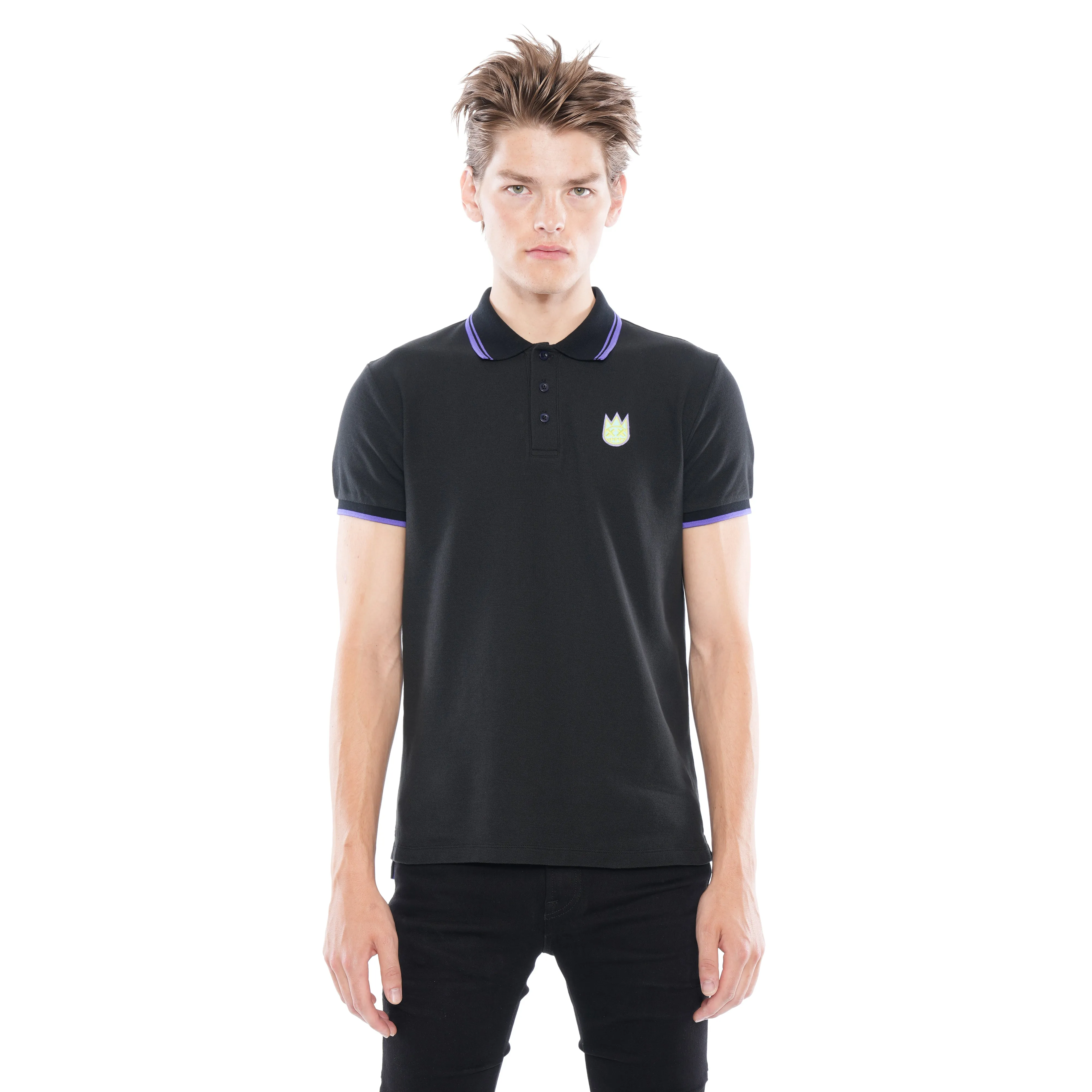 S/S POLO IN BLACK