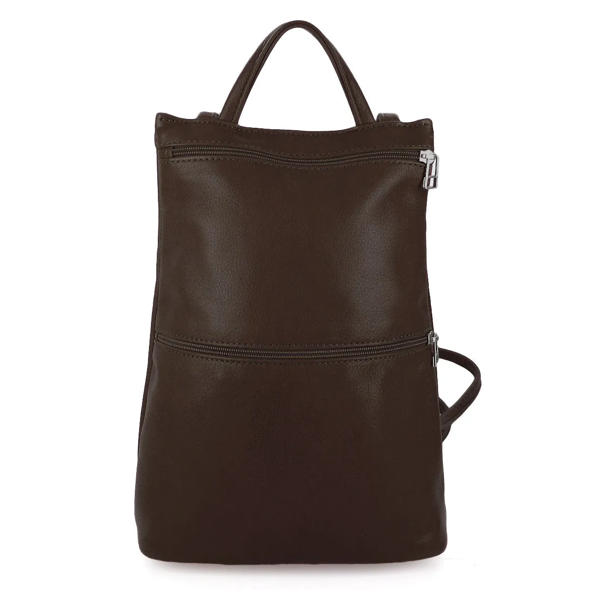 Sven slim lightweight leather backpack