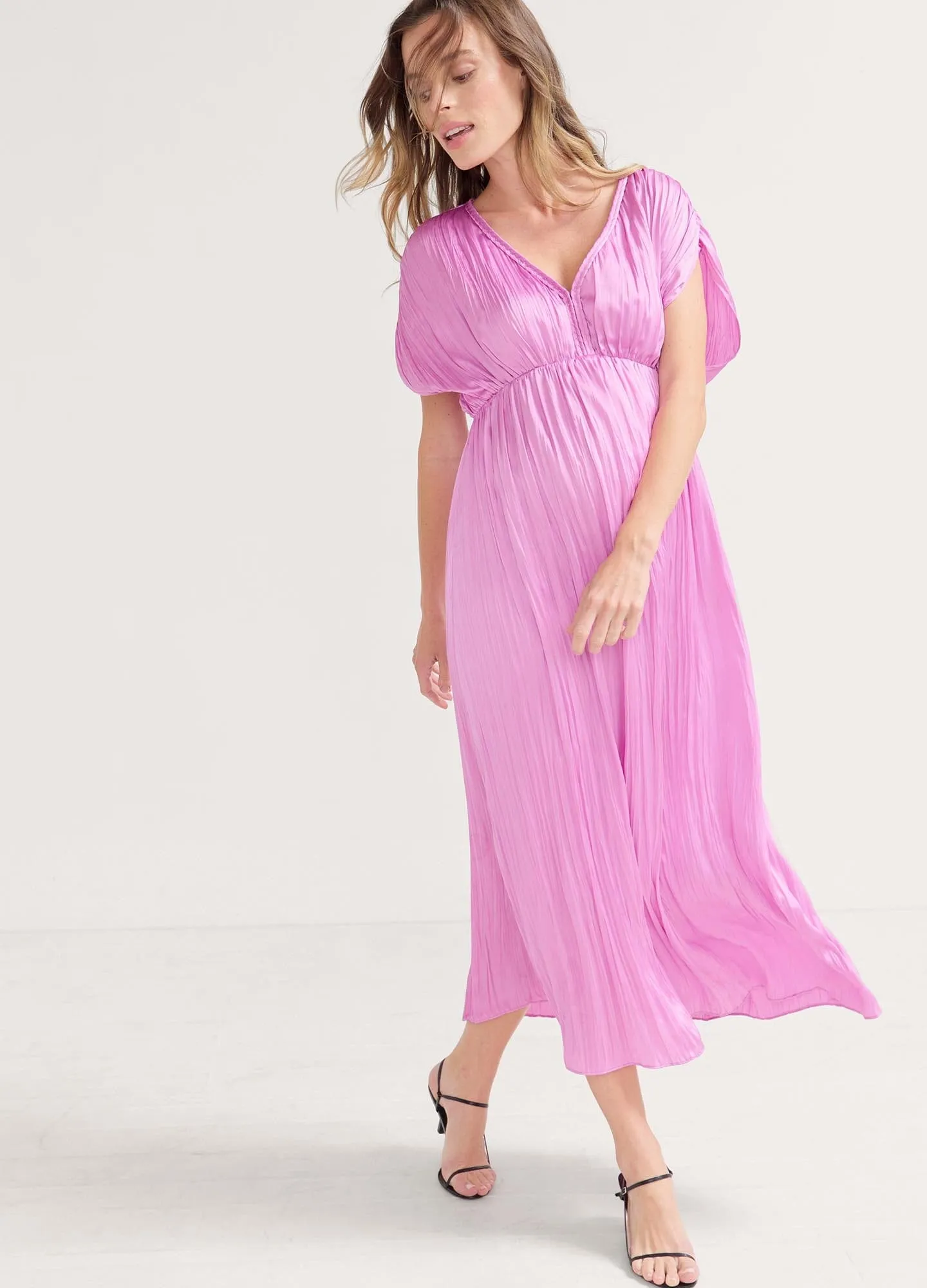 The Winslet Pleated Maxi Dress