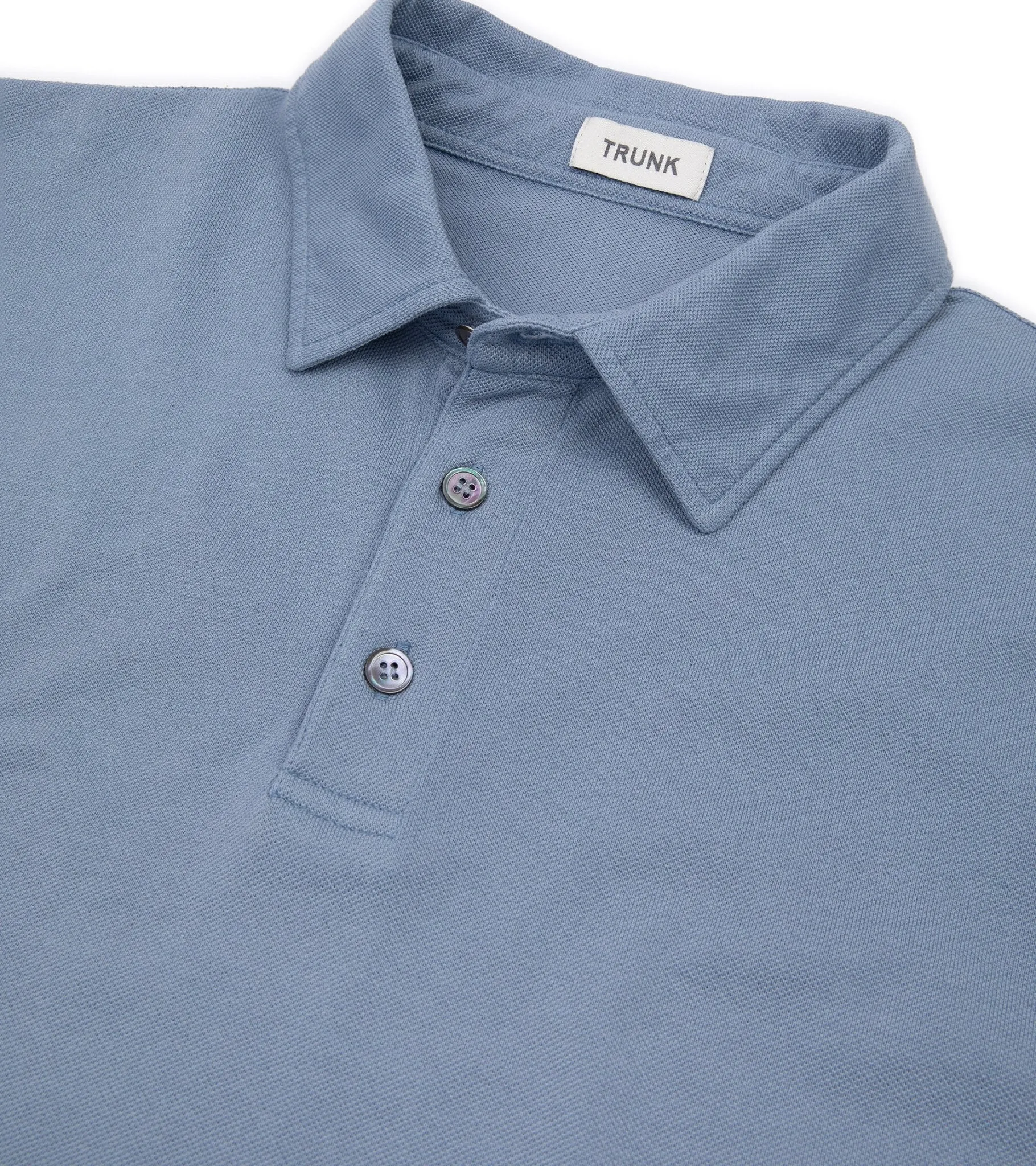 Trunk Moxon Short Sleeve Polo Shirt: Shadow Blue