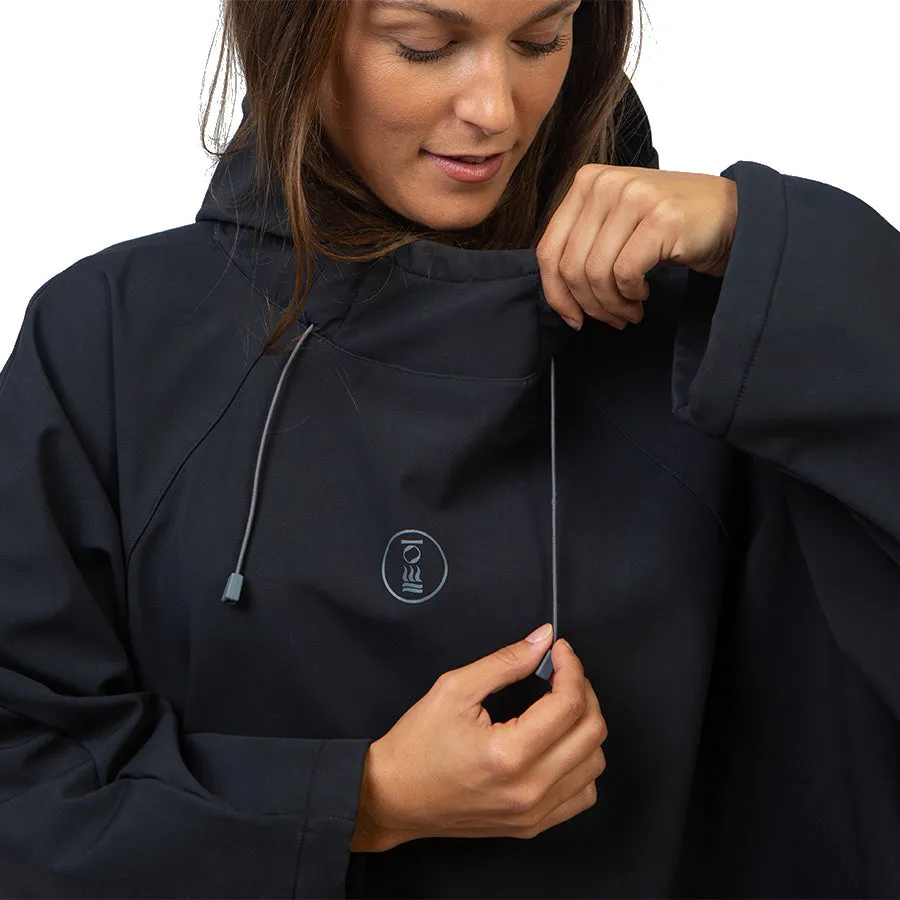 Used Fourth Element Storm All Weather Poncho - Black - Size: Large