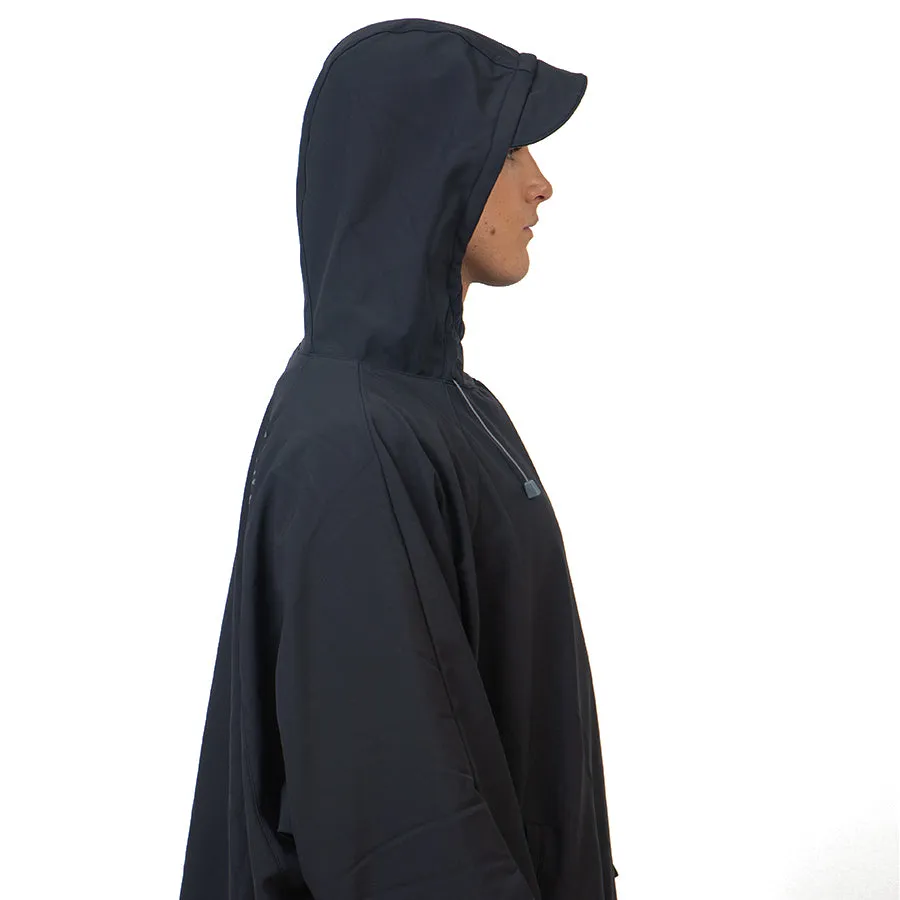 Used Fourth Element Storm All Weather Poncho - Black - Size: Large