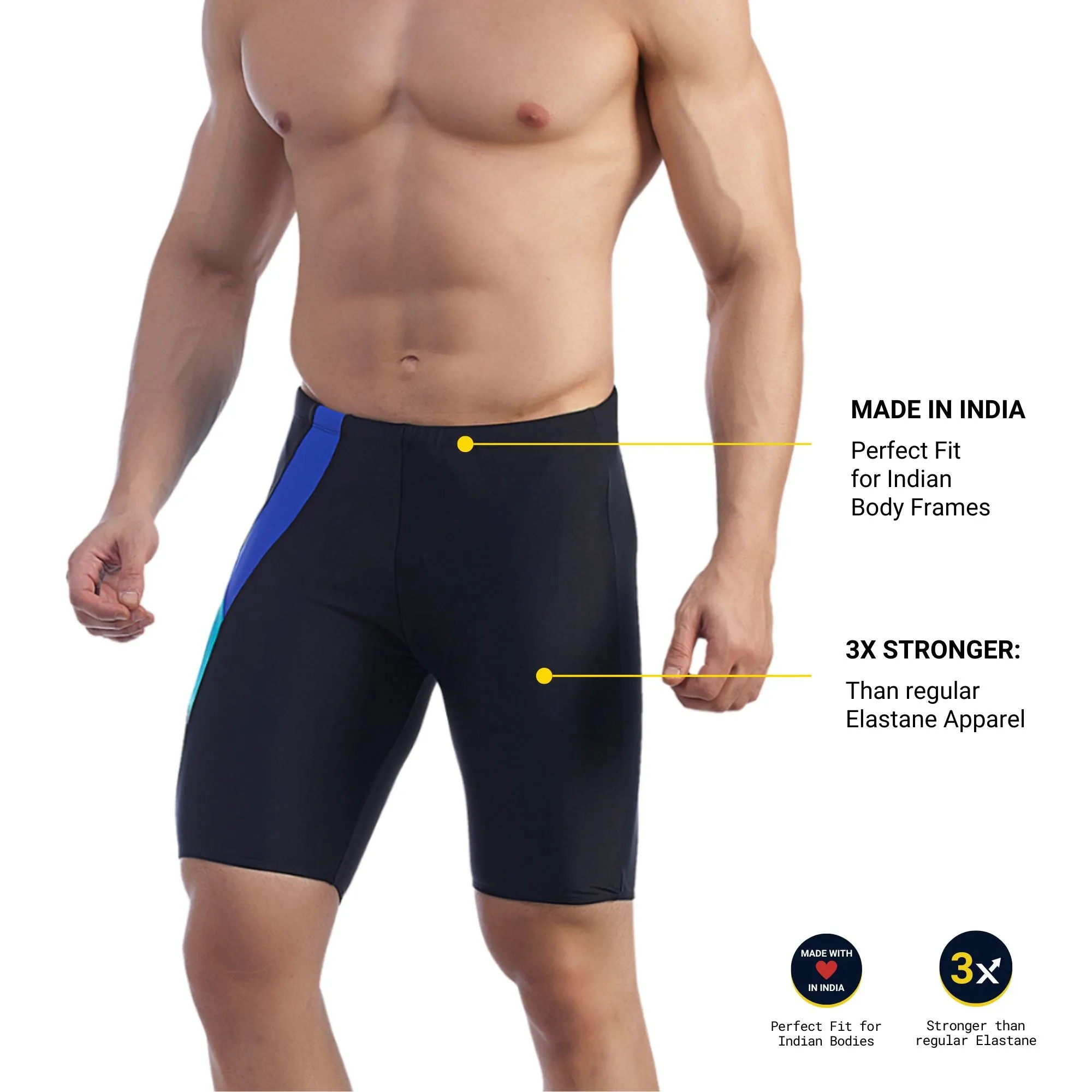 Victory Men's JAMMER  (Sun Protected and Chlorine Tested)